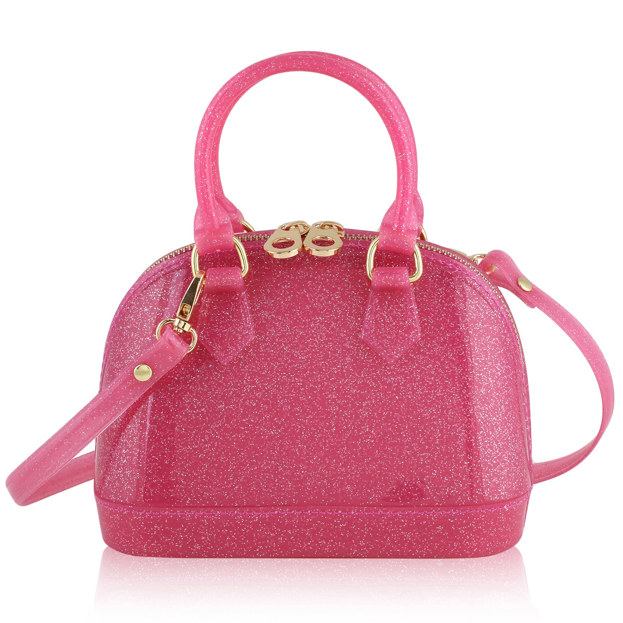 Cate Hot Pink Sparkle Handbag: Unicorns Edition