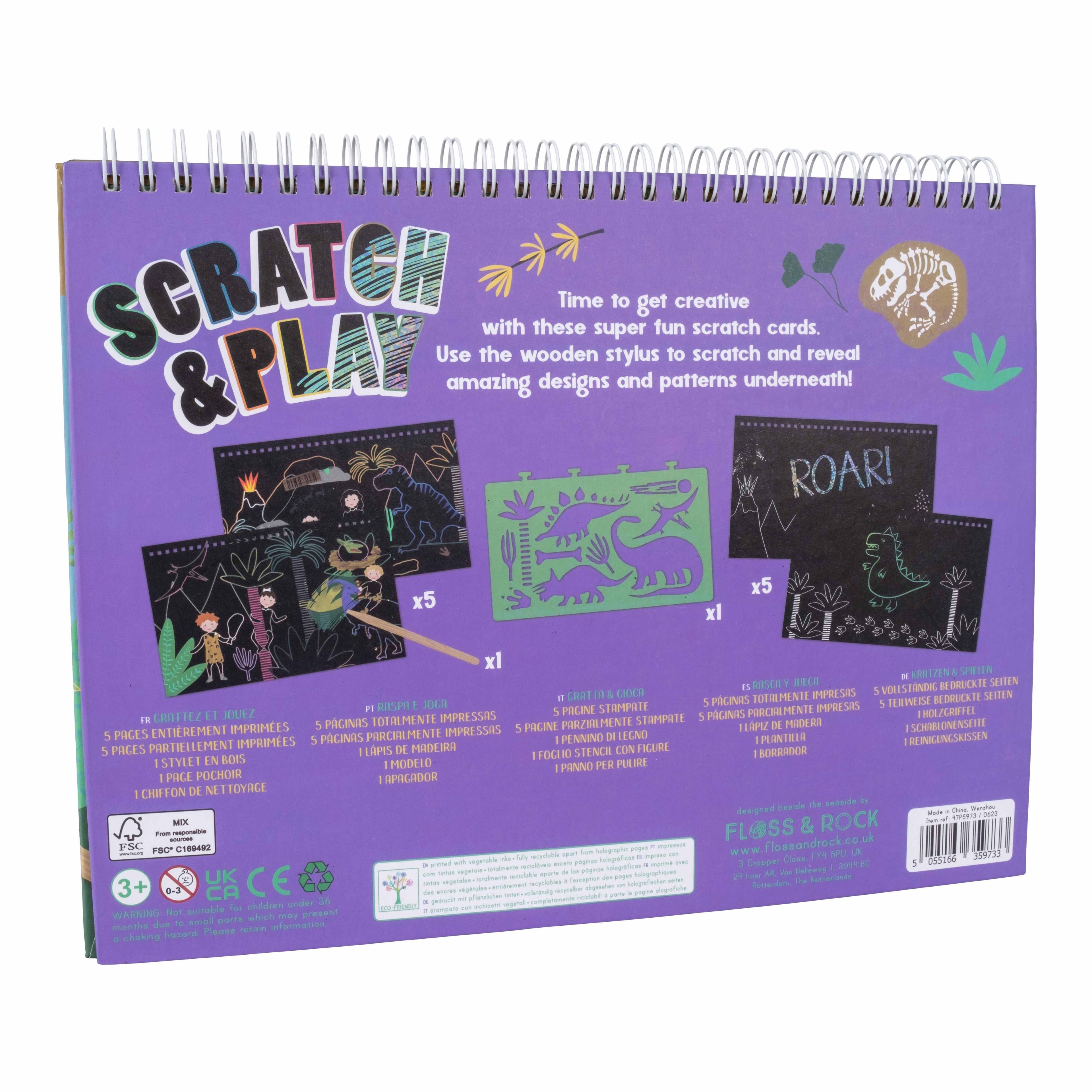 Dino Scratch & Play Book