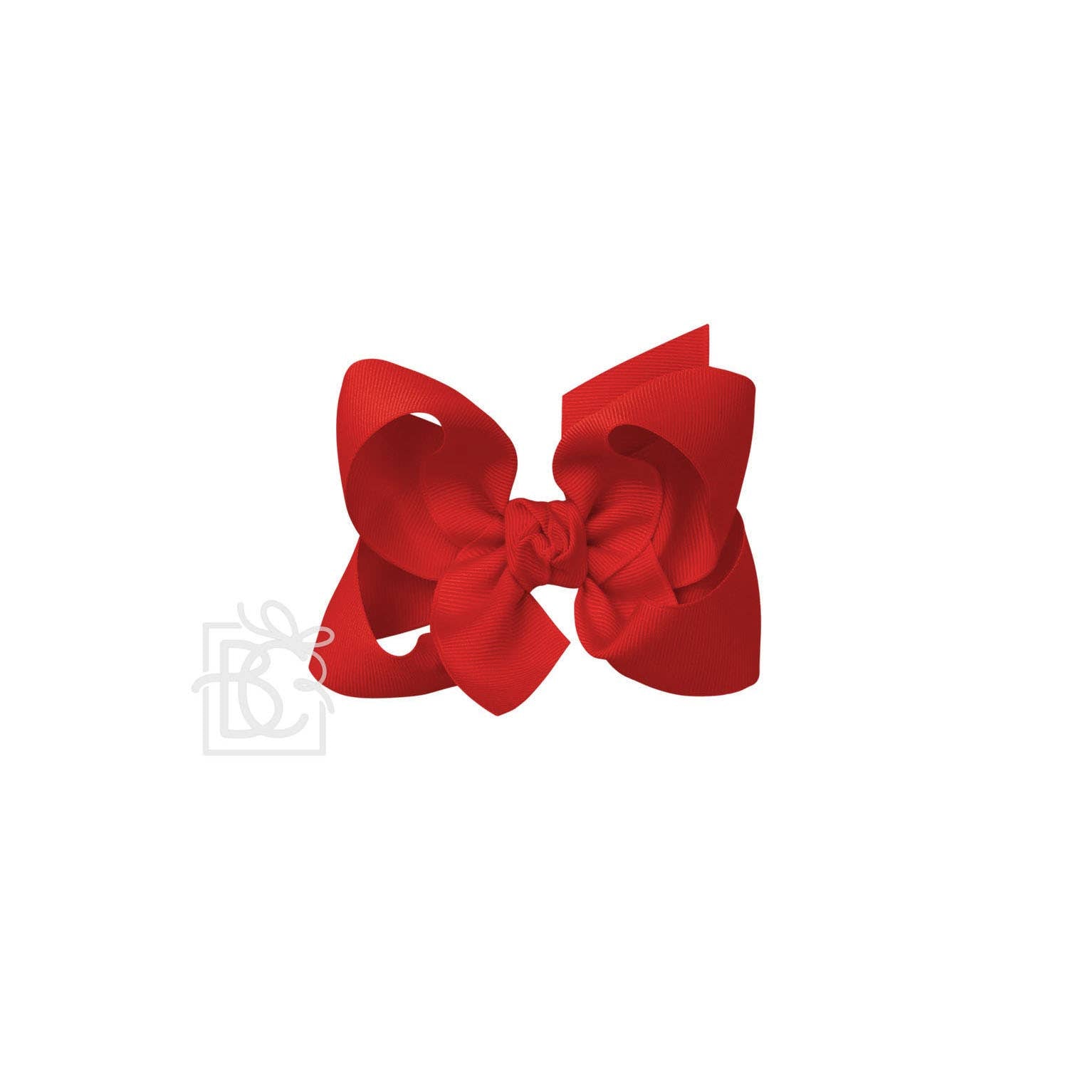4.5" Hairbow on Alligator Clip: Red