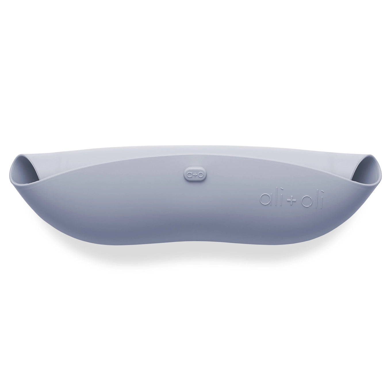 Silicone Roll Up & Stay Closed Baby Bib - Pebble (Grey)