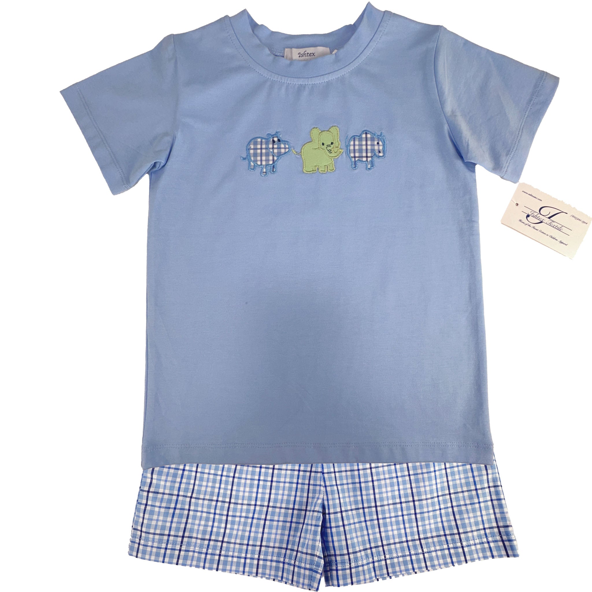 Zoo Friends Applique Short Set