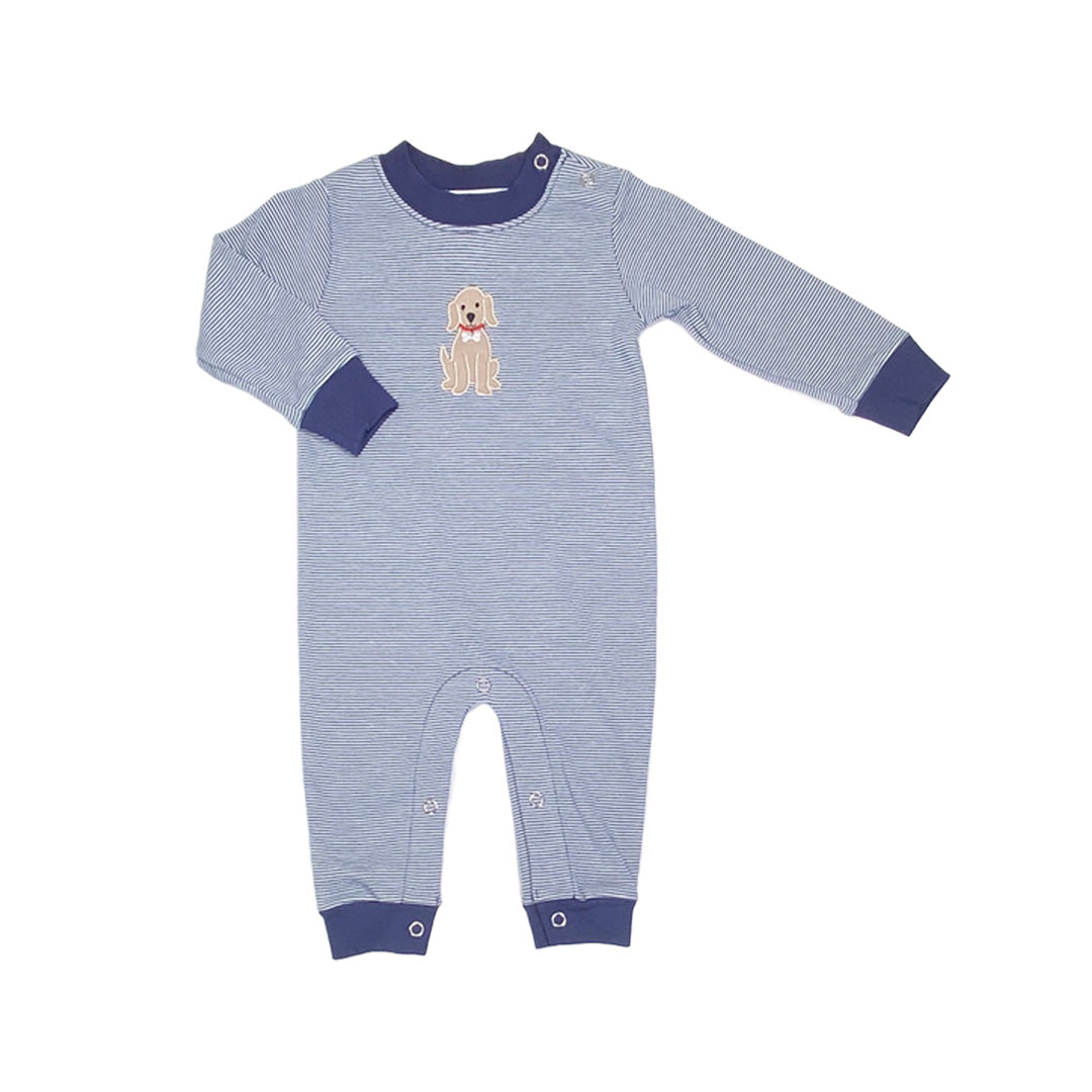 Dog Applique Boys Romper