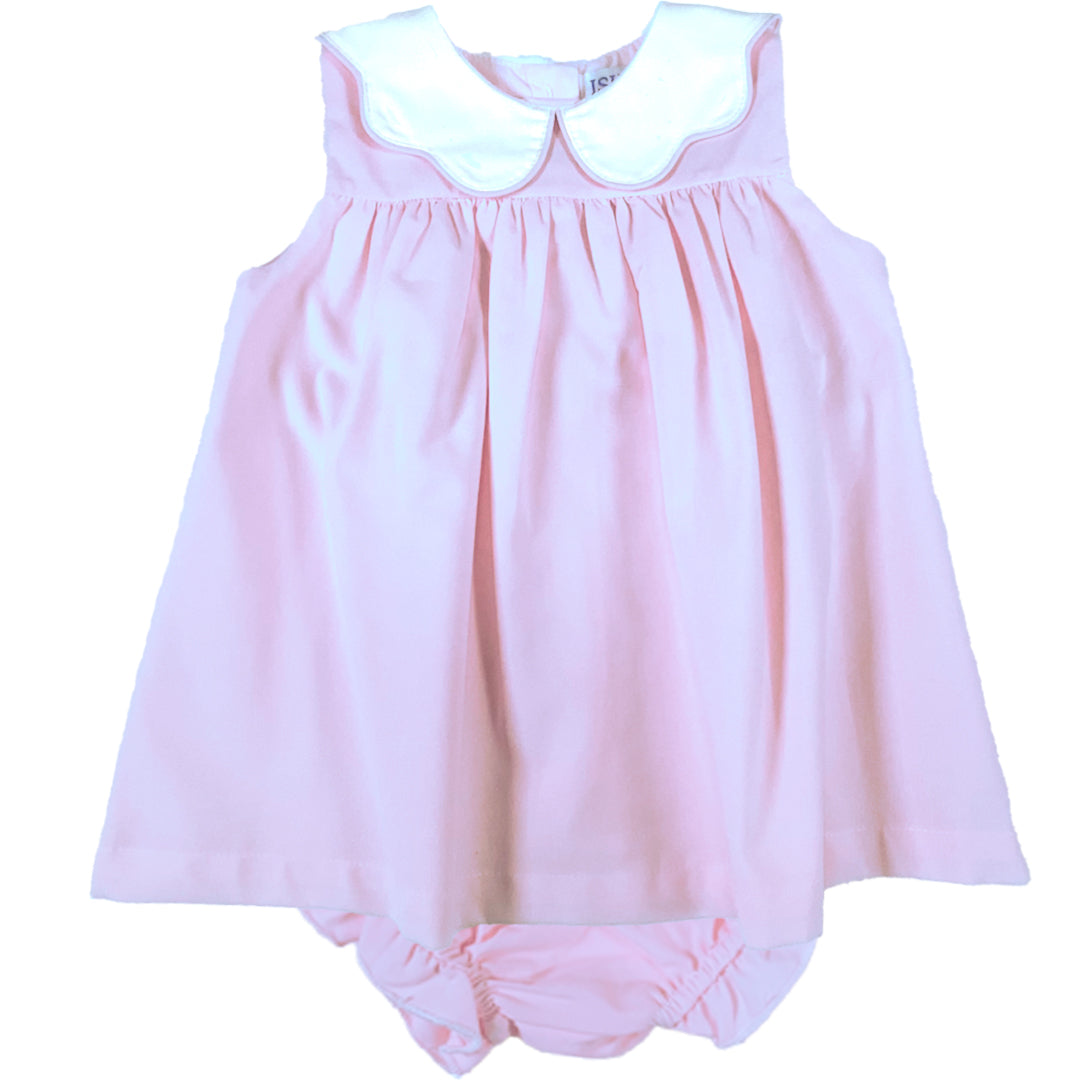 Pink Poplin Infant Dress