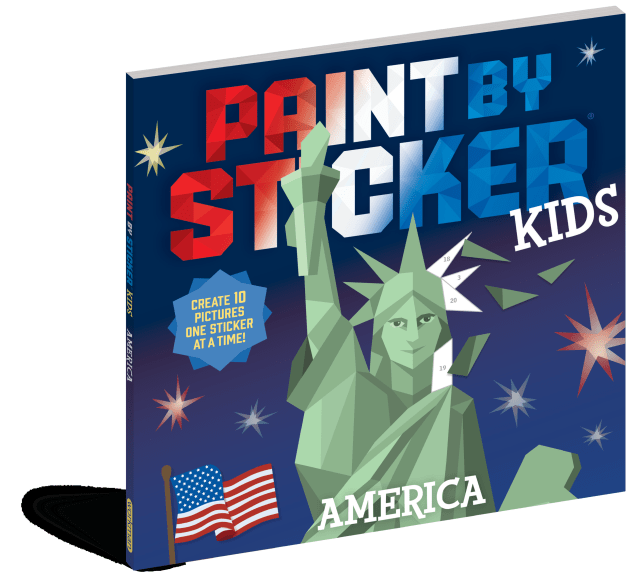 Paint by Sticker Kids: America: Sticker Book