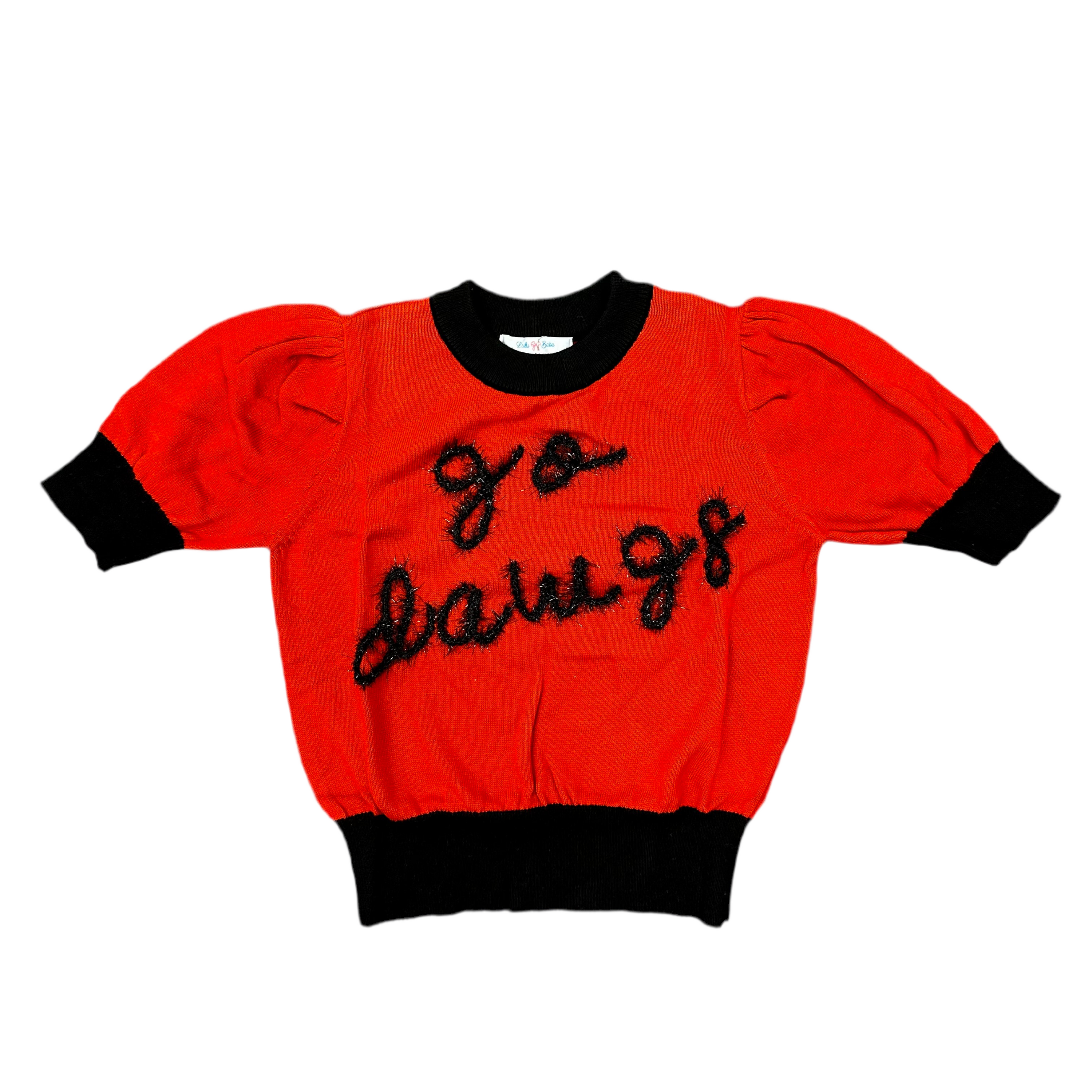 Go Dawgs Red & Black Sweater