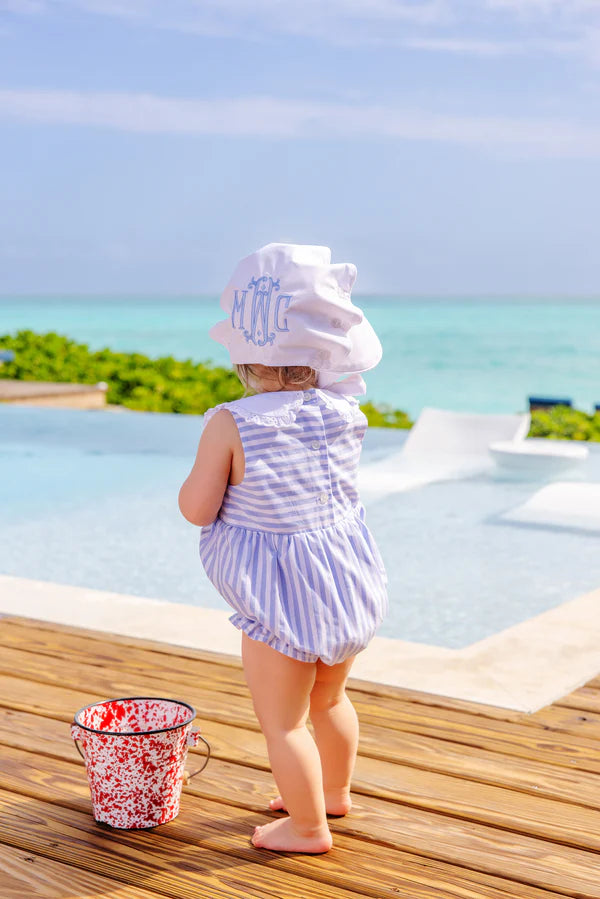 TBBC Blaine Bubble: Park City Periwinkle Stripe with Worth Avenue White