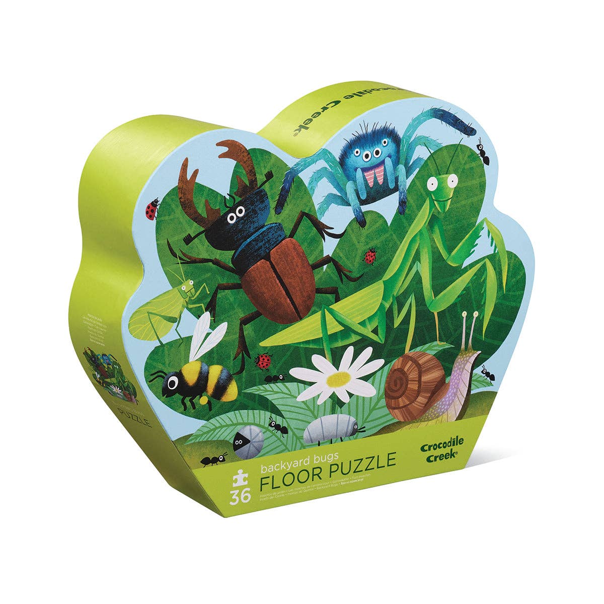 36-Piece Shaped Box Puzzle: Backyard Bugs