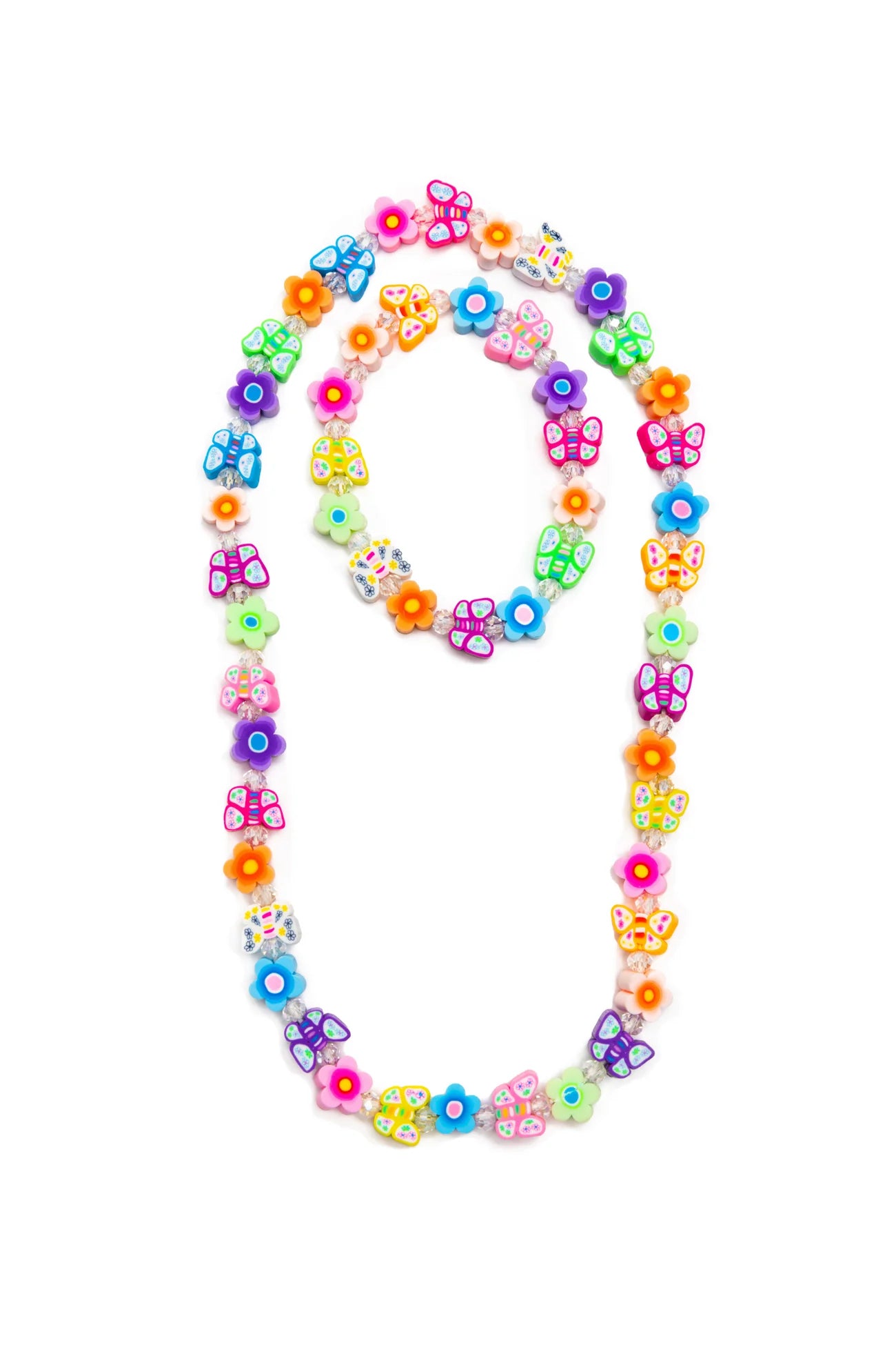 Flutter Flowers Bracelet & Necklace Set, 2pc