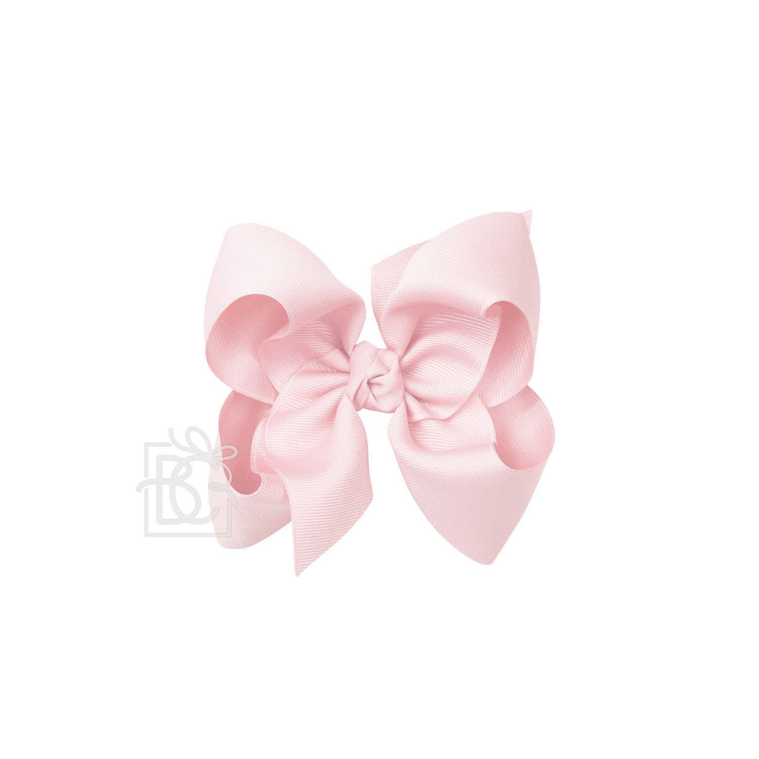 5.5" Hairbow on Alligator Clip: Light Pink