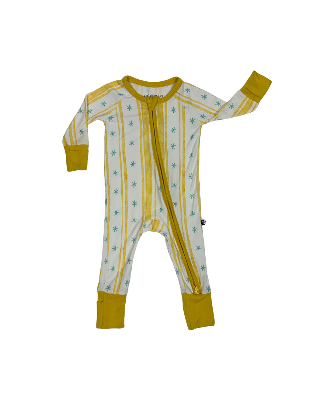 2-Way Zipper Romper: Starlight Stripe