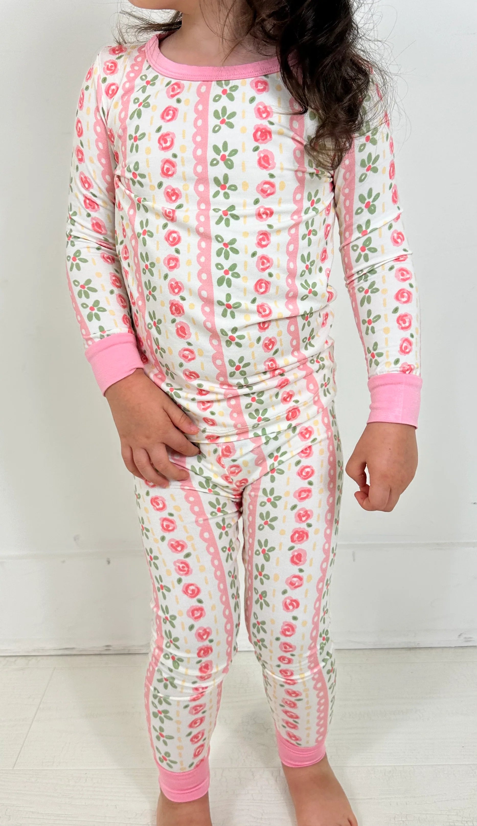 2-Piece Bamboo Pajamas: Cottage Garden