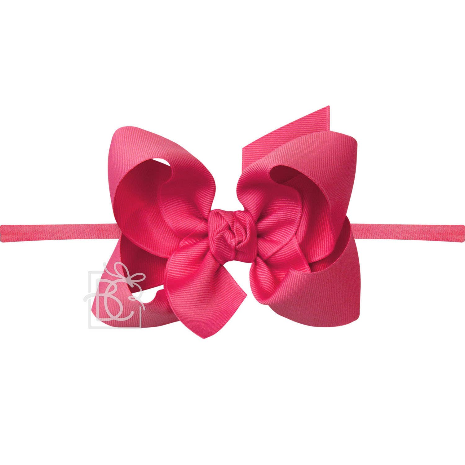 4.5" Infant Headband Hairbow: Fuchsia