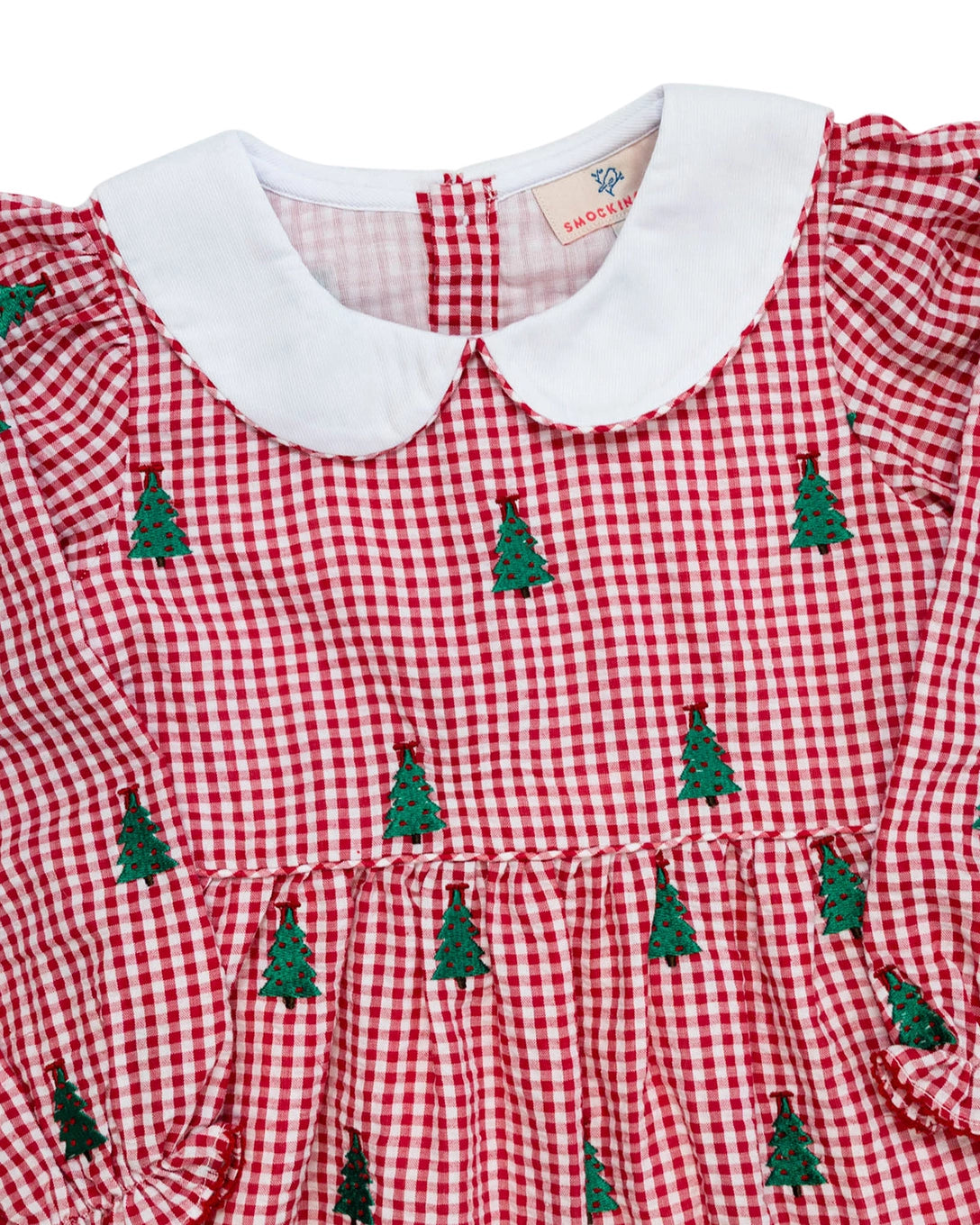 Christmas Trees Embroidered Dress
