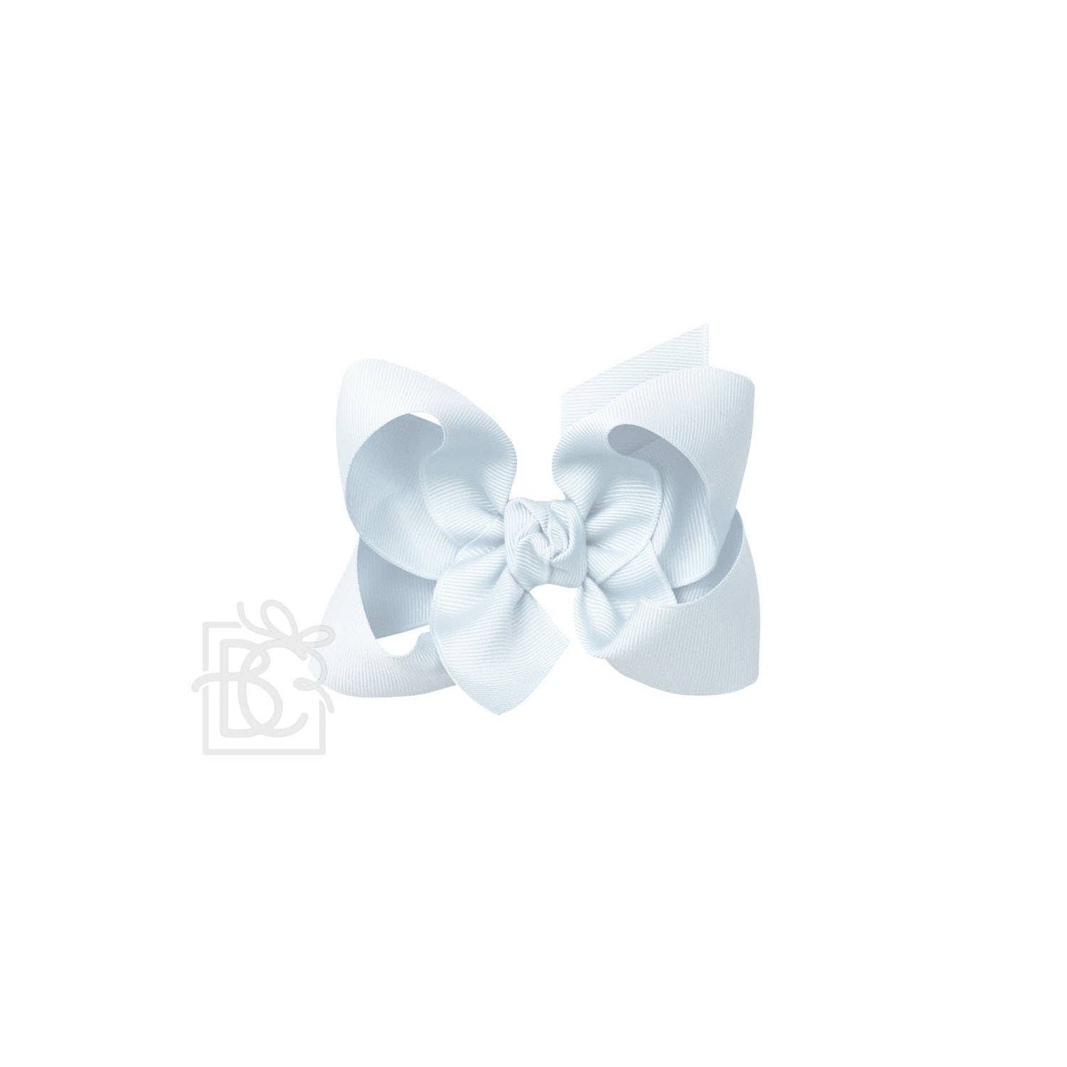 4.5" Hairbow on Alligator Clip: Powder Blue