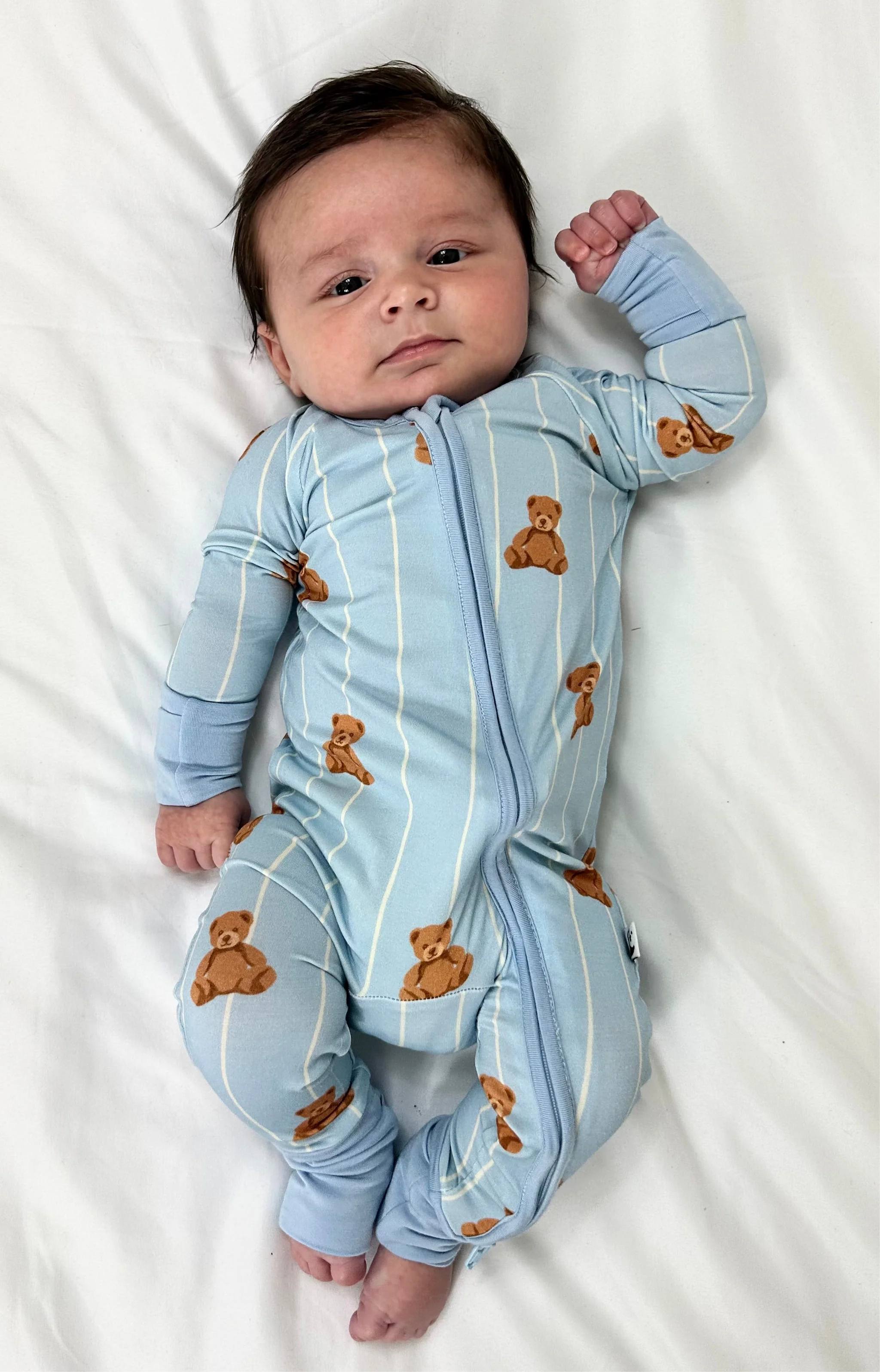 2-Way Zipper Romper: Cozy Cub