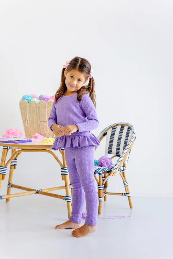 TBBC Quilted LS Love You Back Top: Palisades Purple