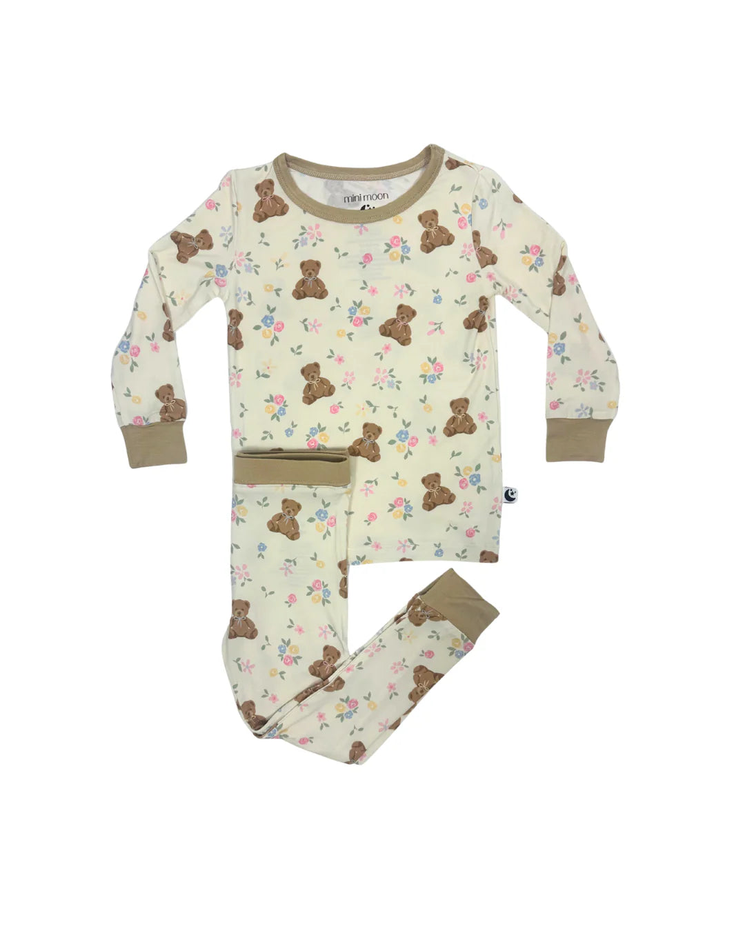 2 Piece Bamboo PJs: Teddy in Bloom