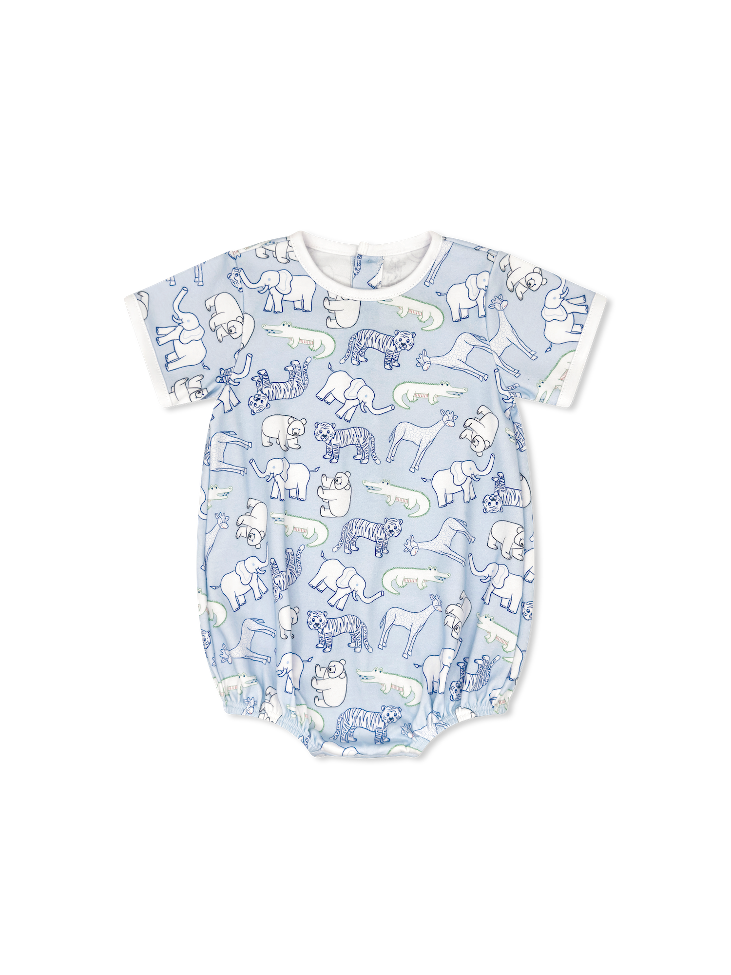 Zoo Print Bubble: Light Blue