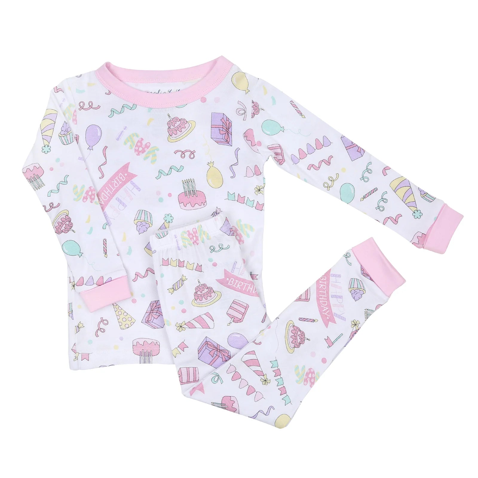 "My Birthday!" 2-Piece PJ set - Pink