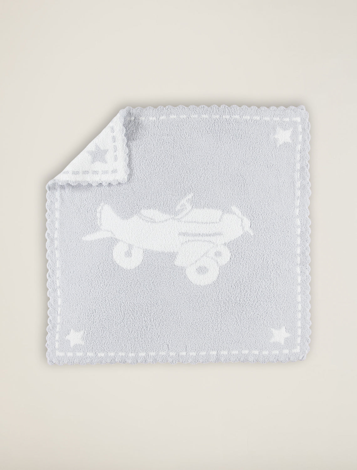 Barefoot Dreams CozyChic® Scalloped Receiving Blanket