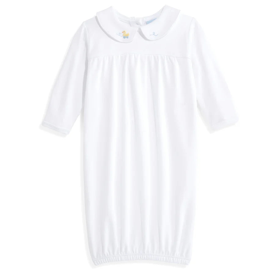 Simmons Pima Baby Sac: White with Ducks
