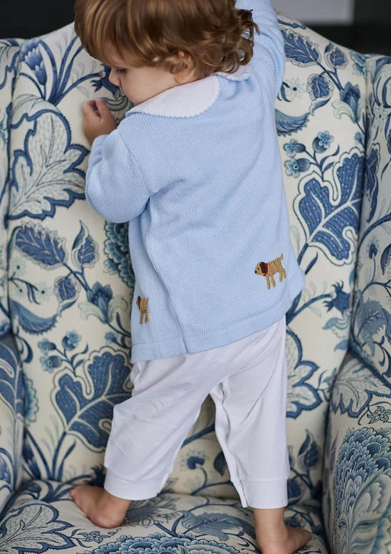Little English Lab Crochet Cardigan Sweater