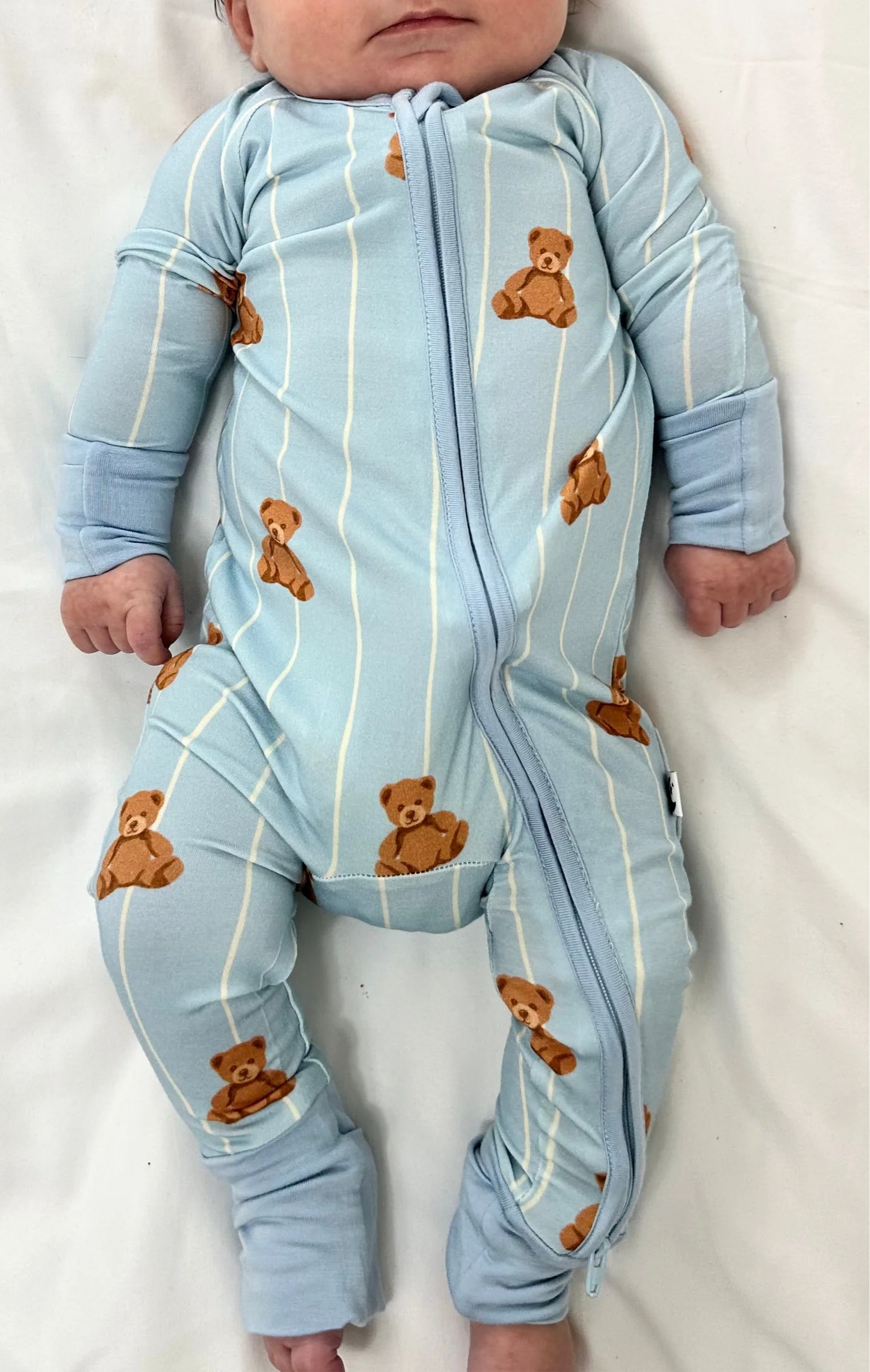 2-Way Zipper Romper: Cozy Cub