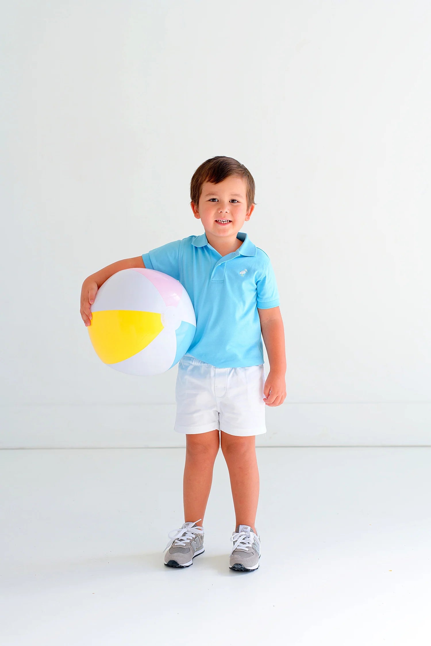 TBBC SS Prim & Proper Polo: Bookline Blue w/Mulitcolor Stork