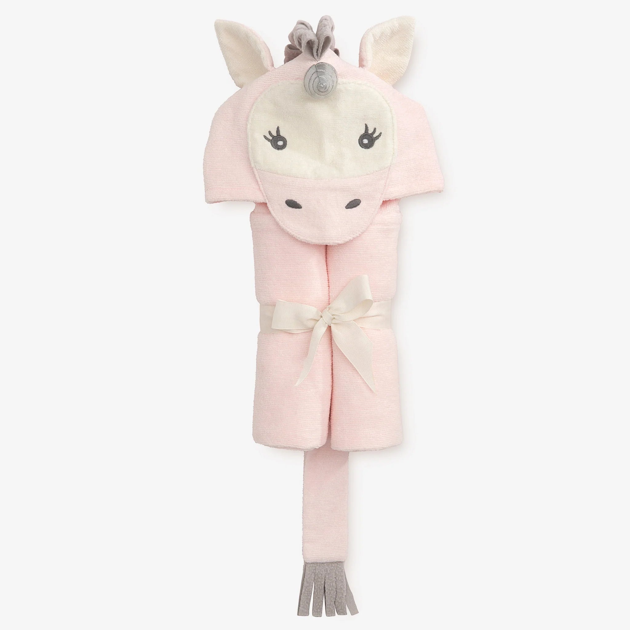 Hooded Baby Bath Wrap: Pink Unicorn