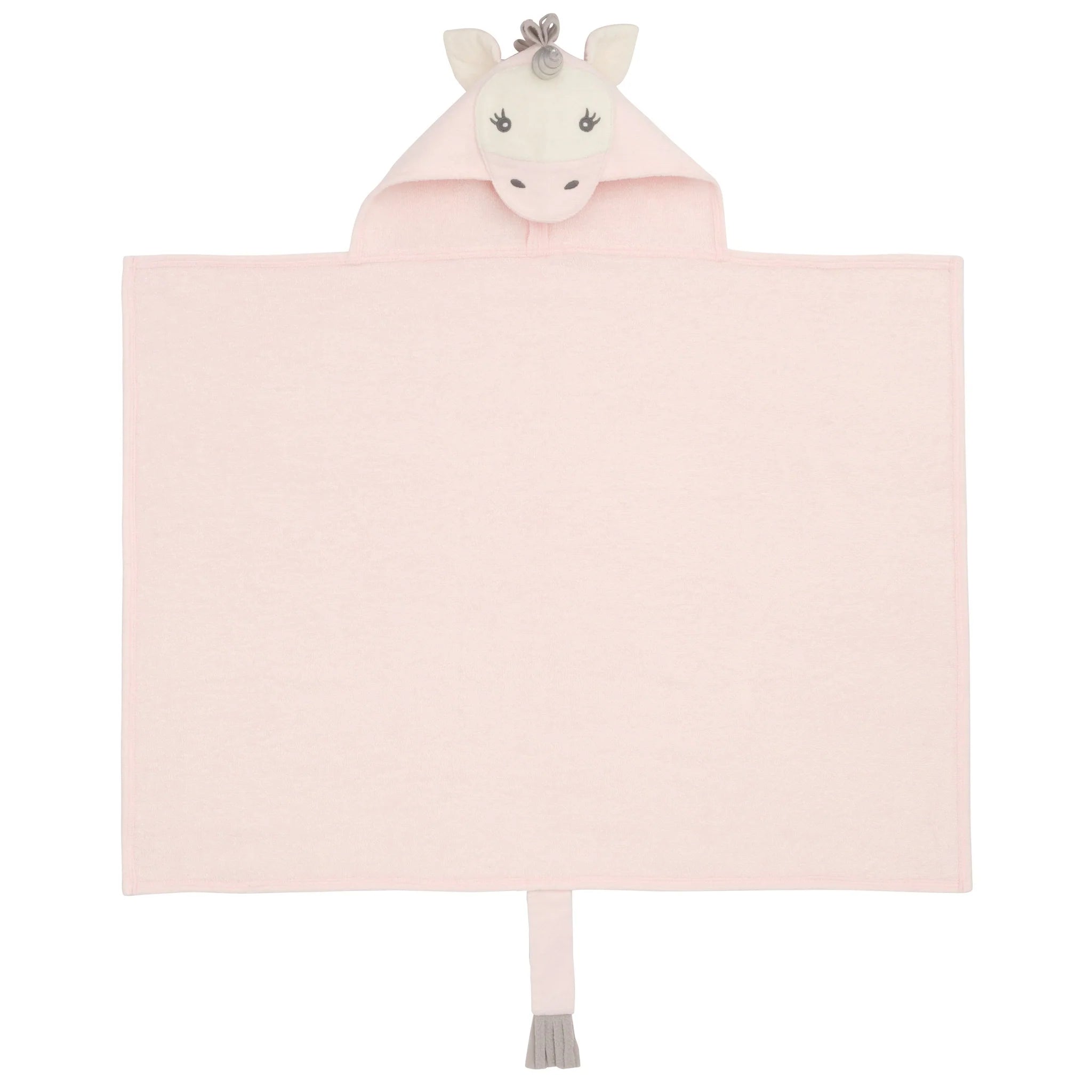 Hooded Baby Bath Wrap: Pink Unicorn