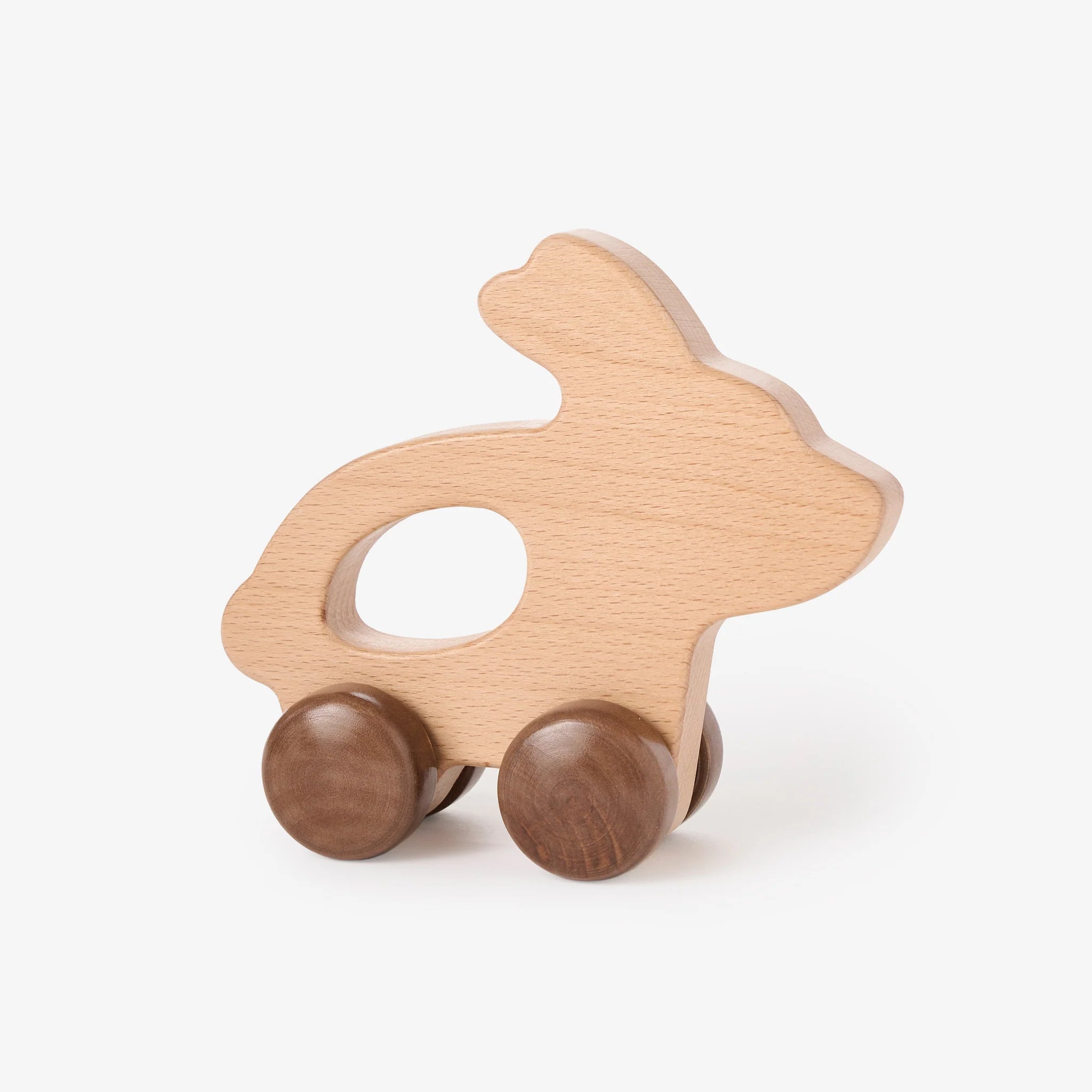 Wooden Push Toy: Bunny