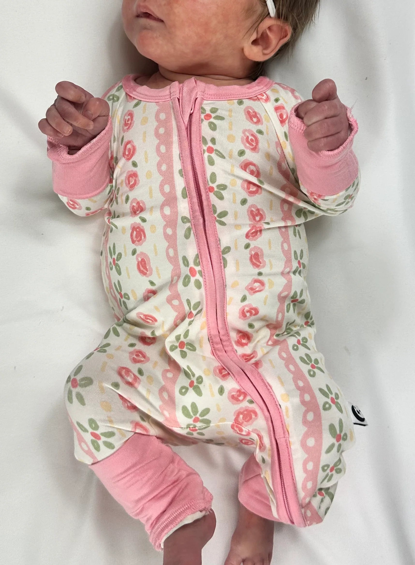 2-Way Zipper Romper: Meadow Dreams