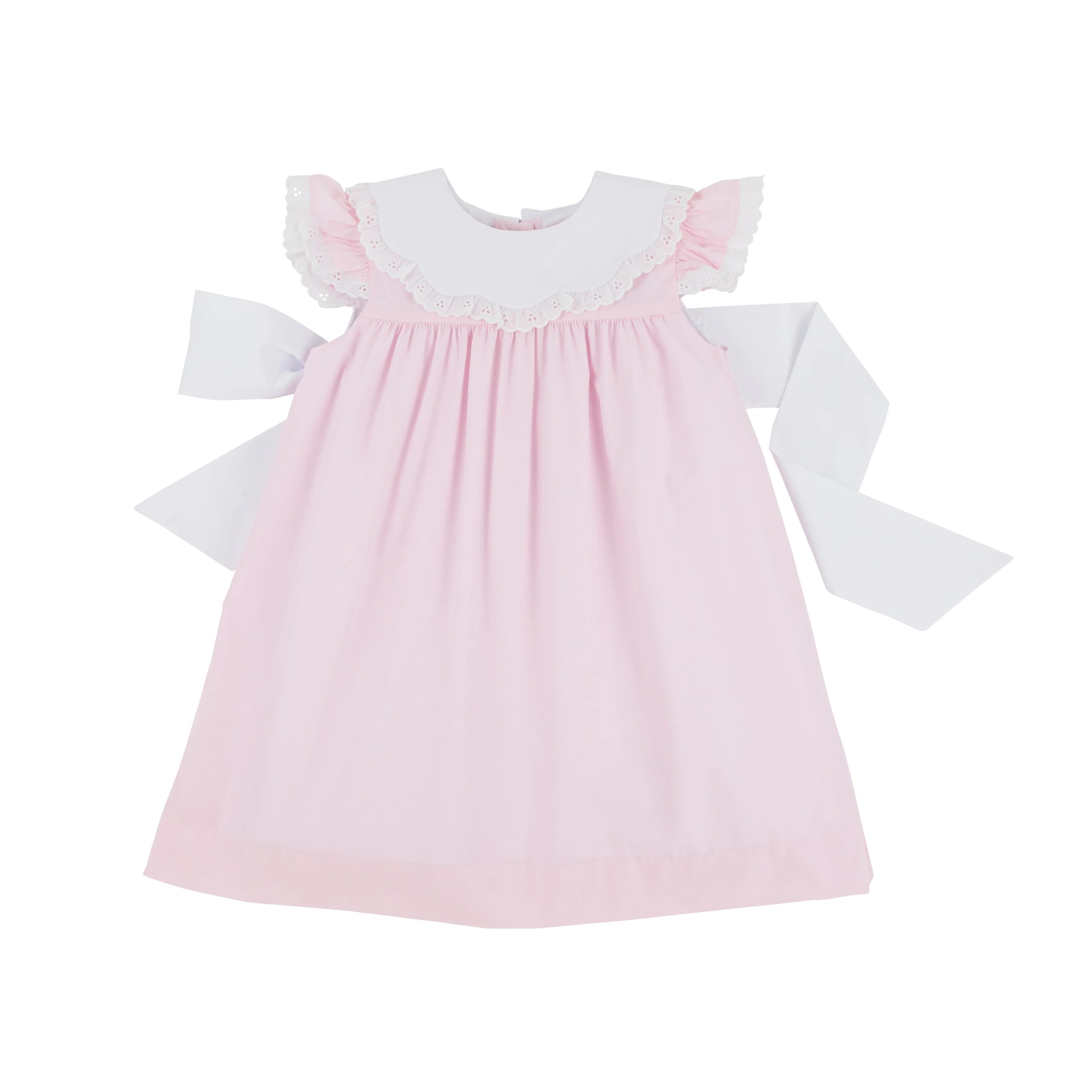 TBBC Franny Frock: Palm Beach Pink with Worth Ave White
