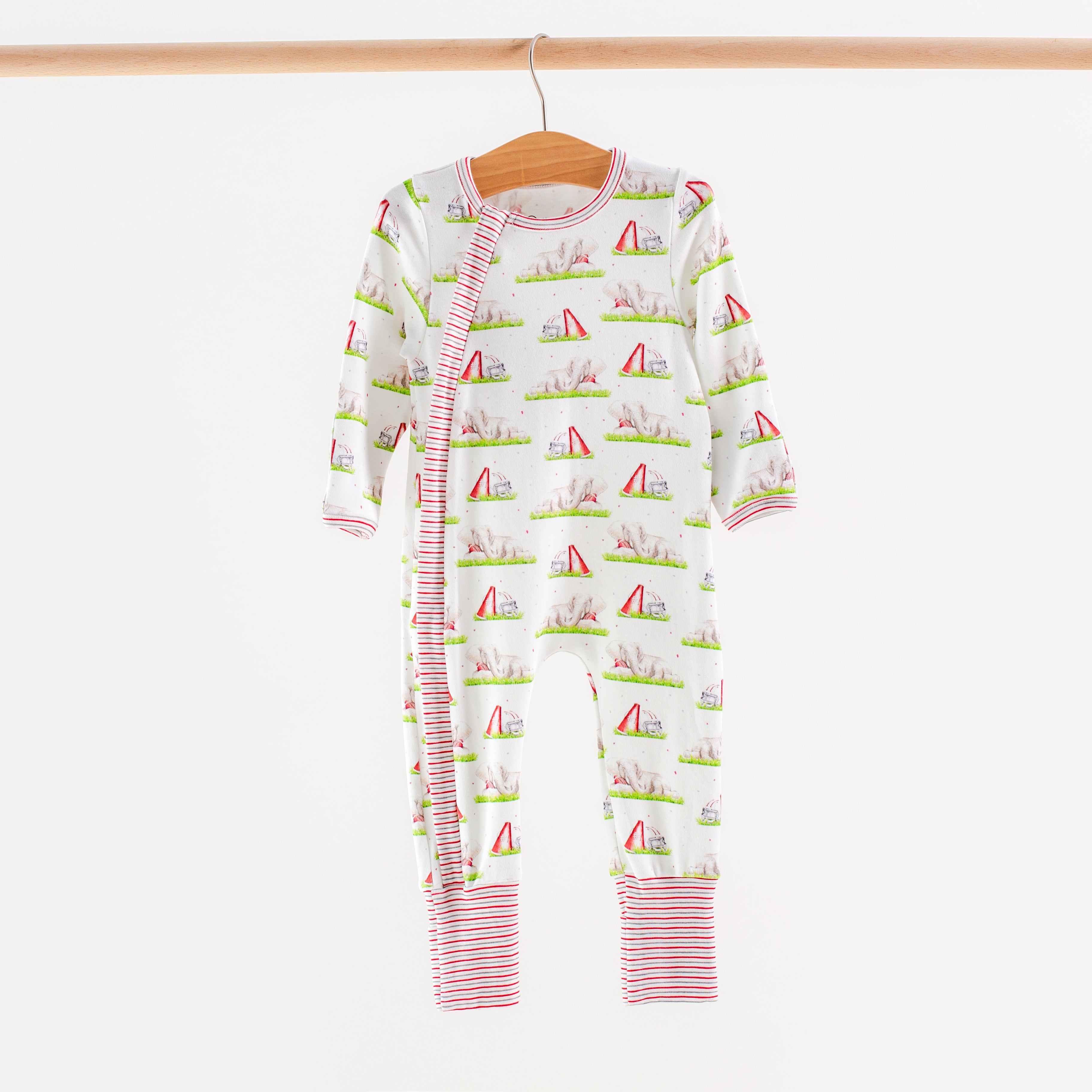 Mascot Mania Organic Cotton Zipper Pajama: Alabama
