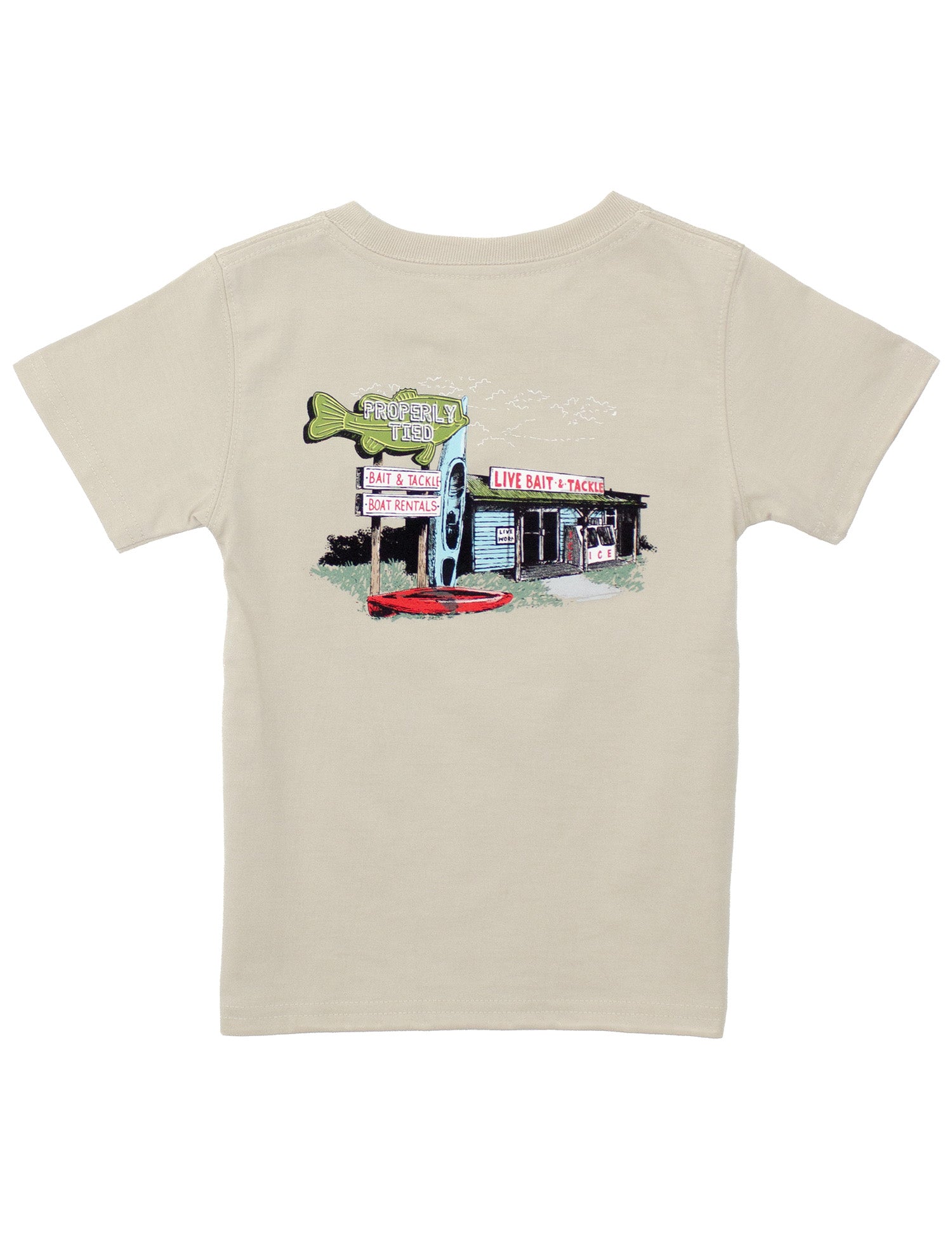 Bait Shop SS T-Shirt: Linen