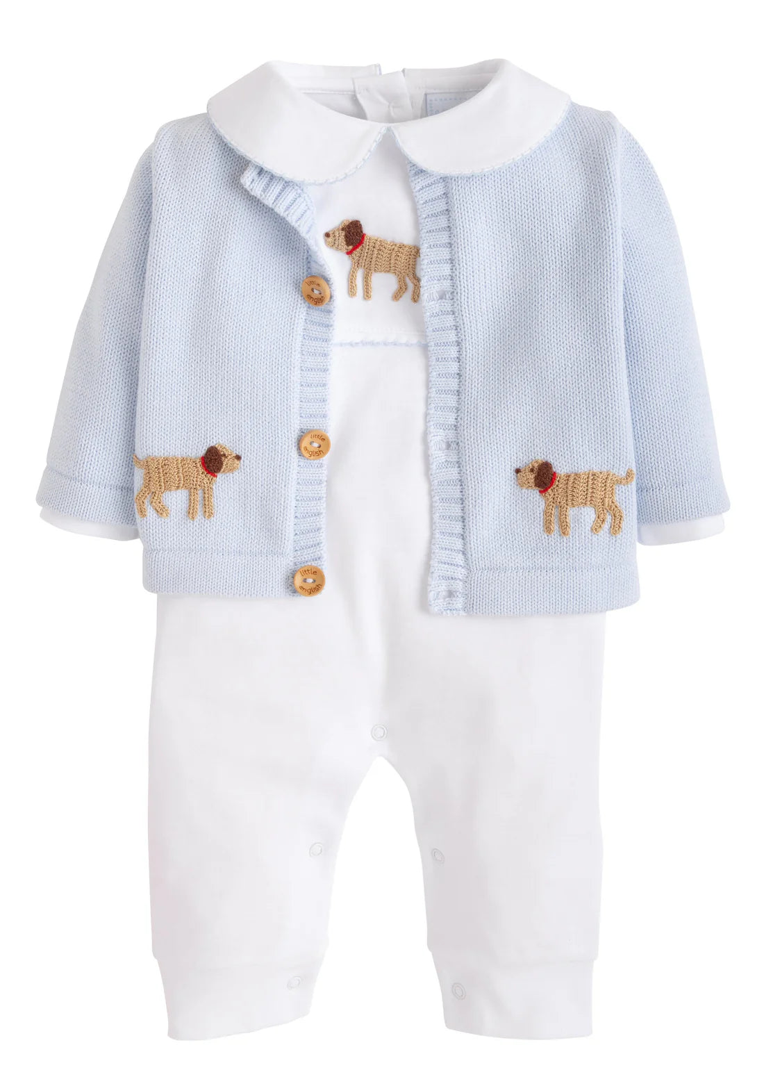 Little English Lab Crochet Cardigan Sweater