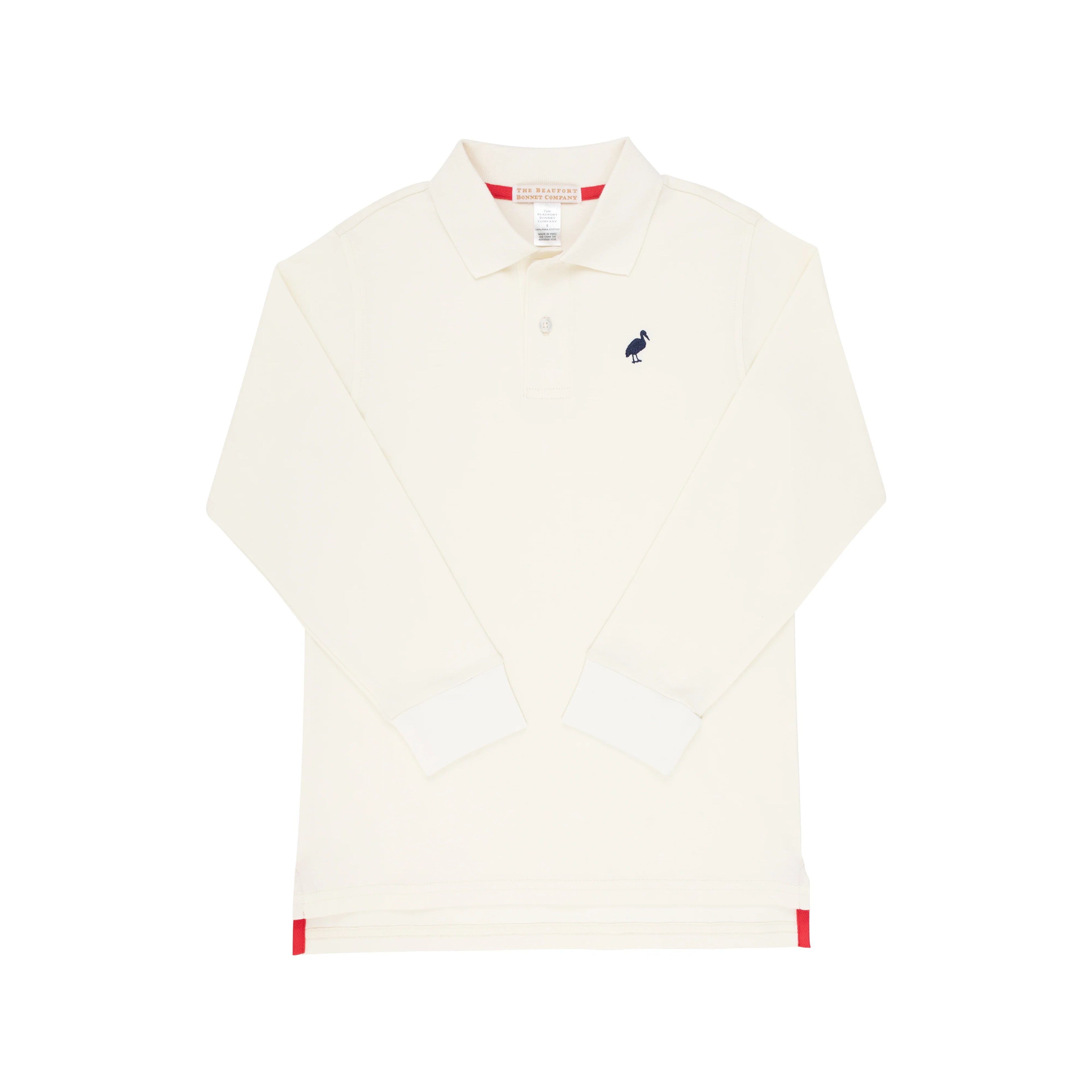 TBBC LS Prim & Proper Polo: Palmetto Pearl