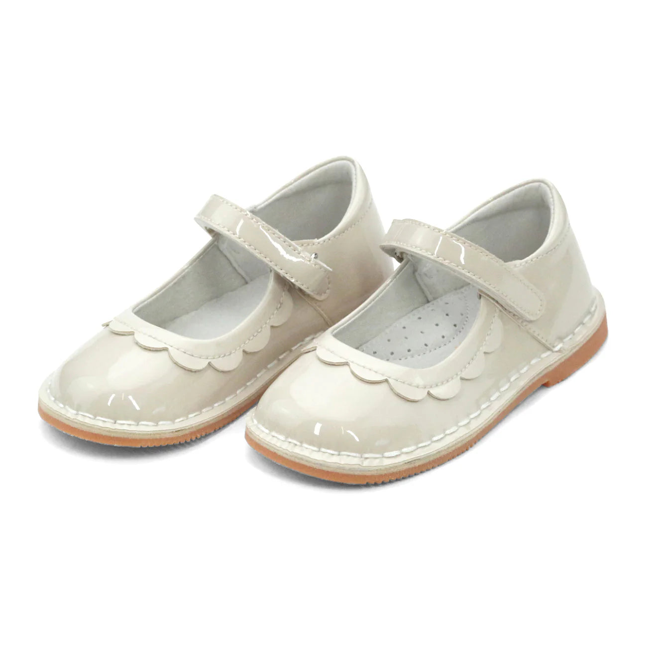 Violette Petal Mary Jane: Cream Patent