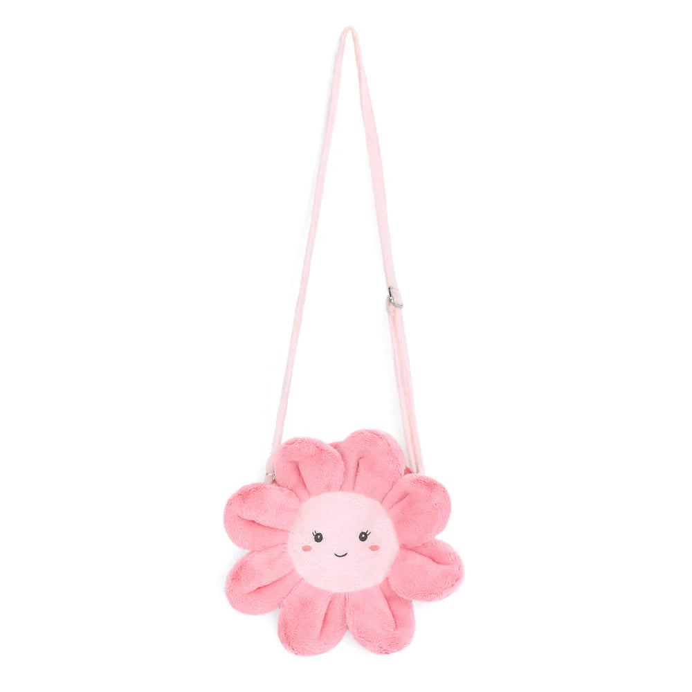 Pink Plush Flower Purse