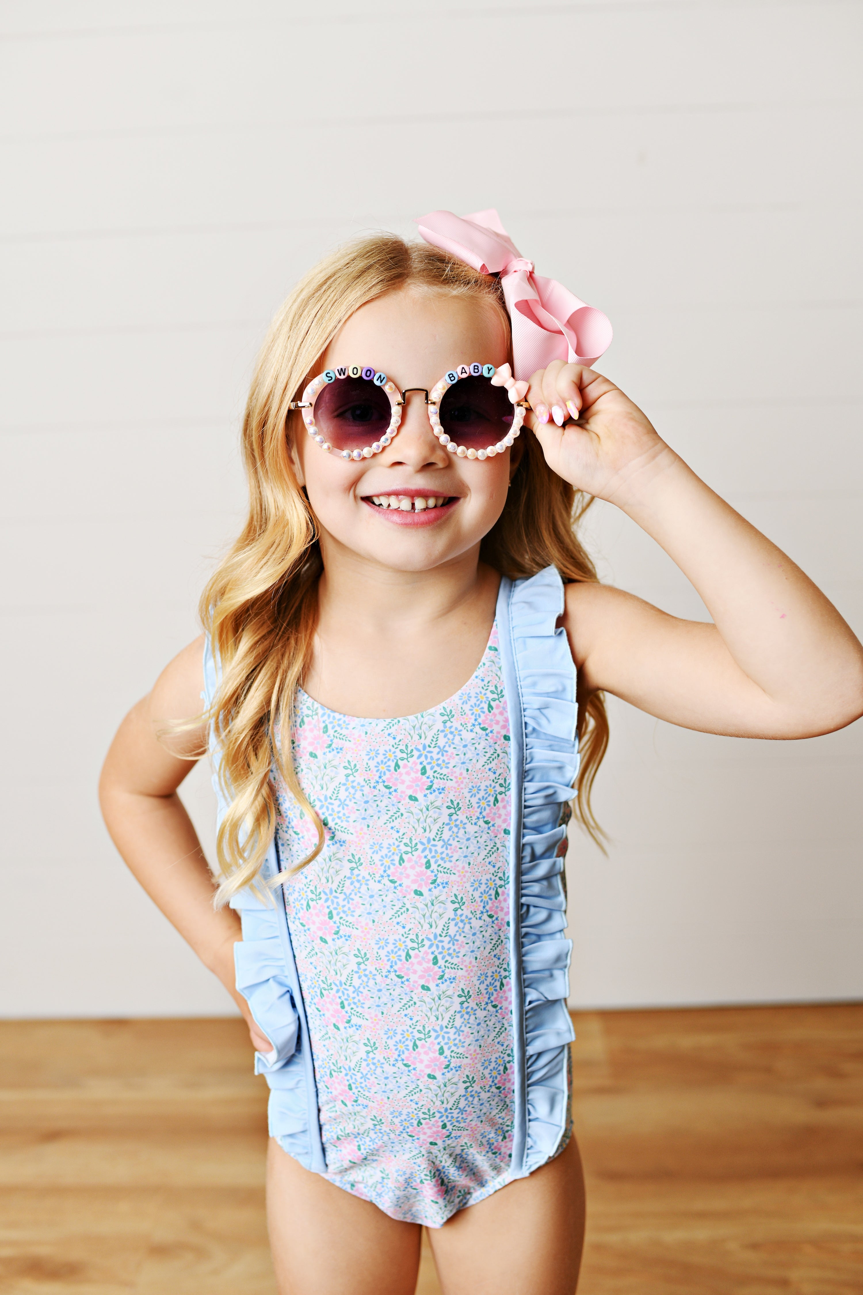 Ditsy Bloom Swimsuit with Ruffle Detail