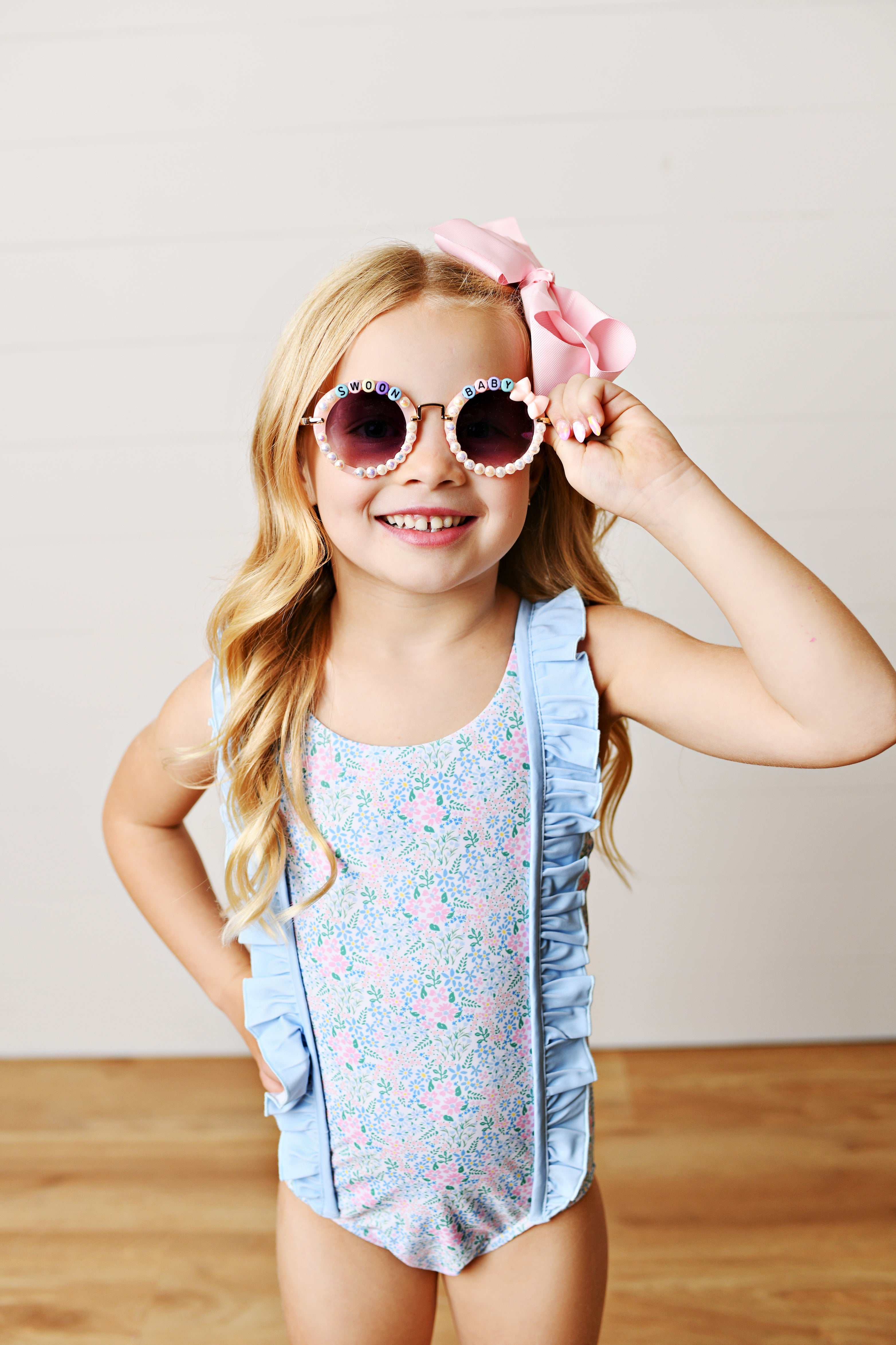 Ditsy Bloom Swimsuit with Ruffle Detail