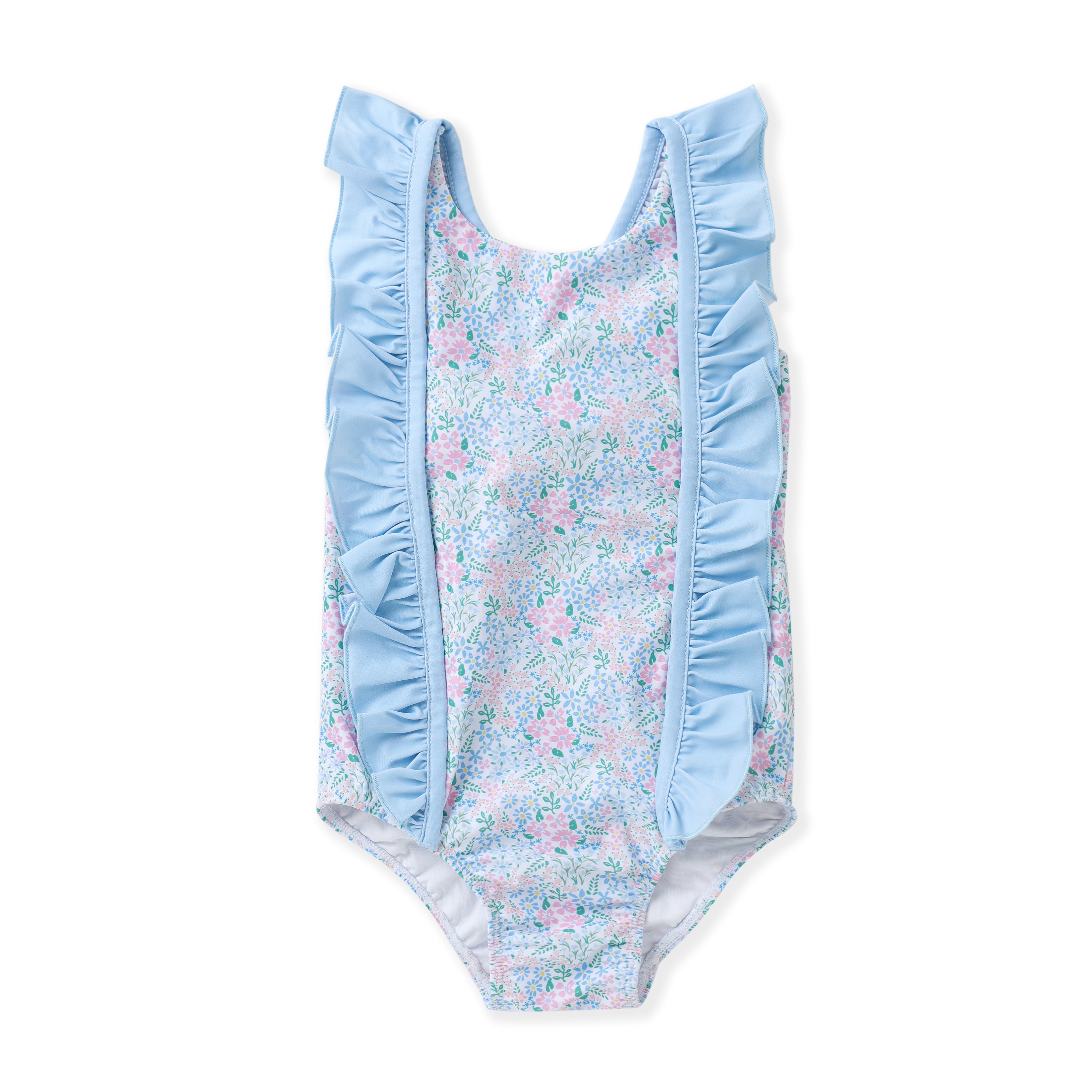 Ditsy Bloom Swimsuit with Ruffle Detail