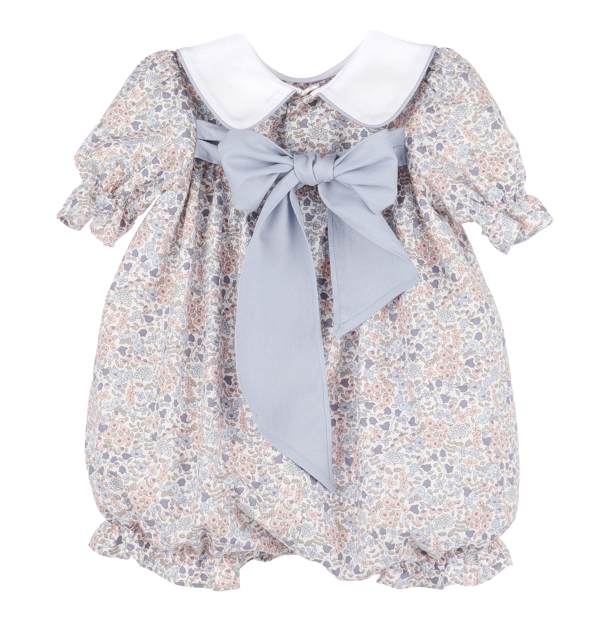 Sweater Weather Playsuit: Blue Floral