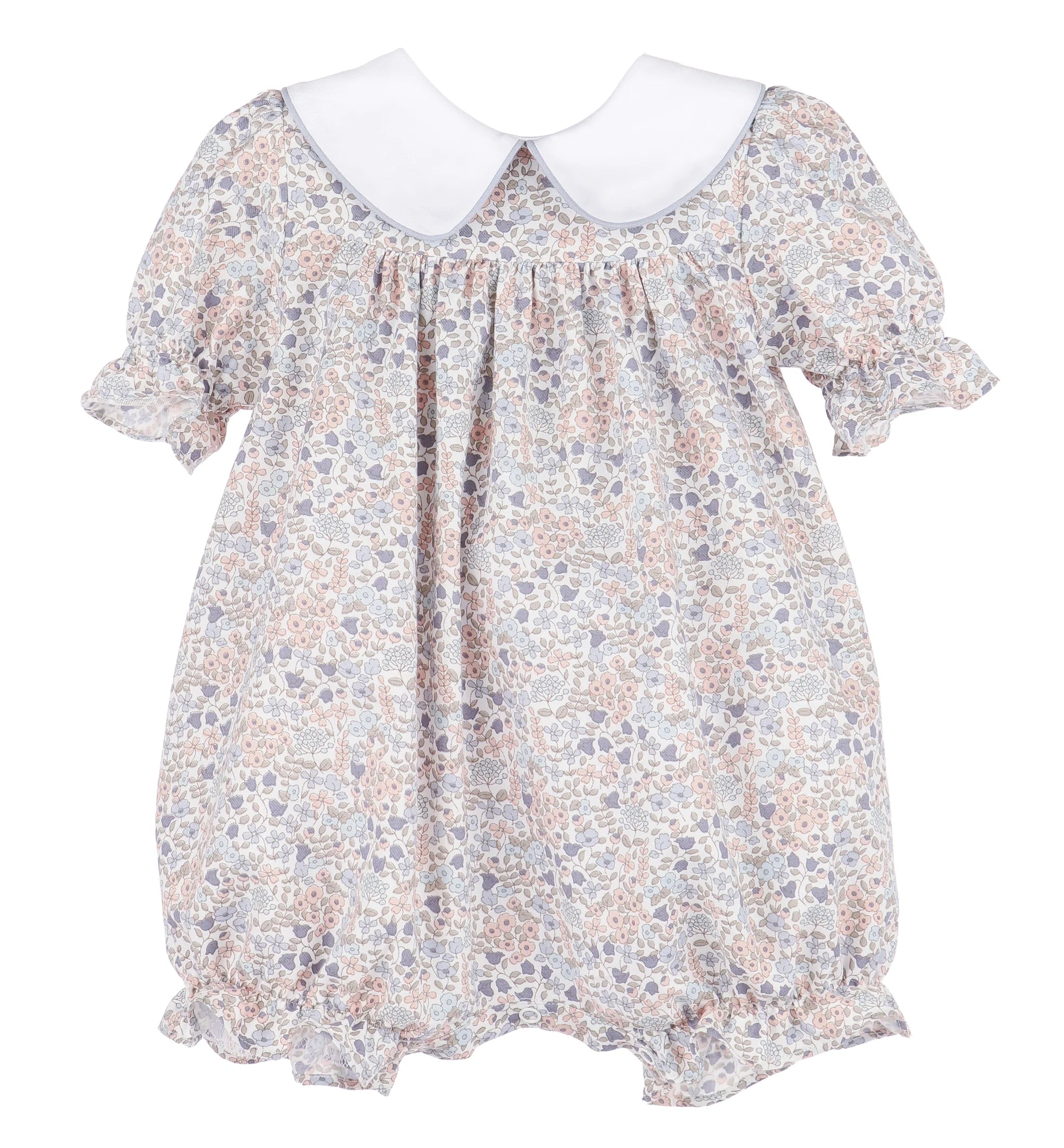 Sweater Weather Playsuit: Blue Floral