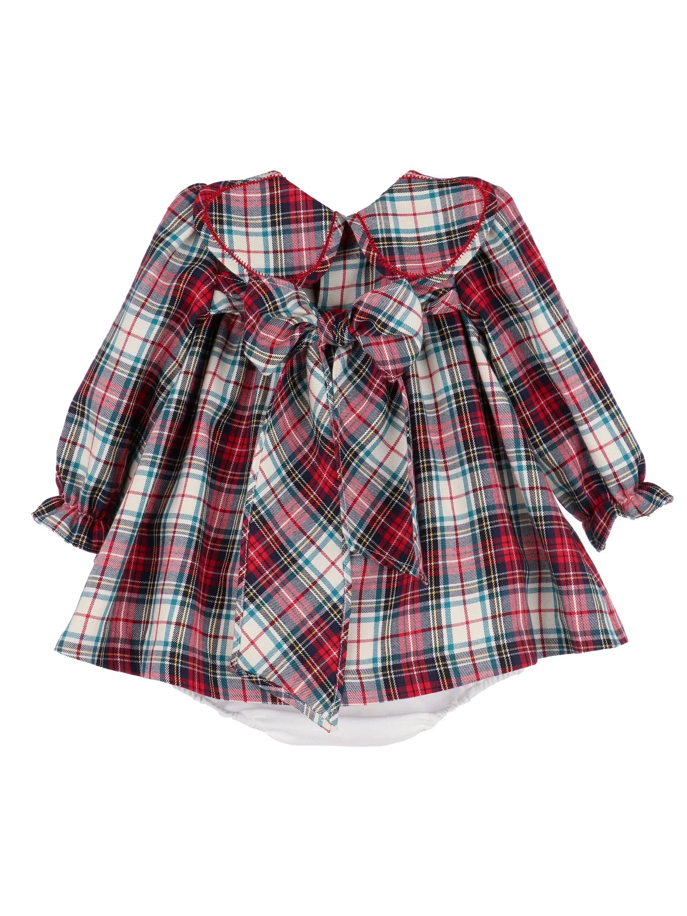 Gingerbread Plaid Petal Plaid Float Dress