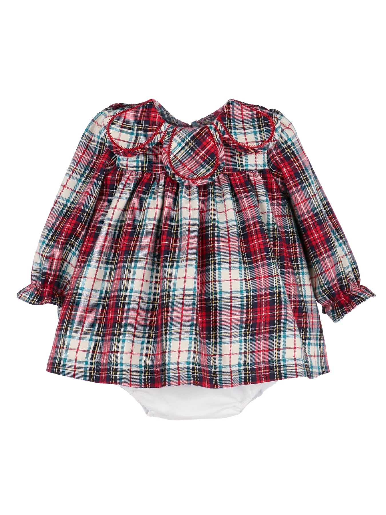 Gingerbread Plaid Petal Plaid Float Dress