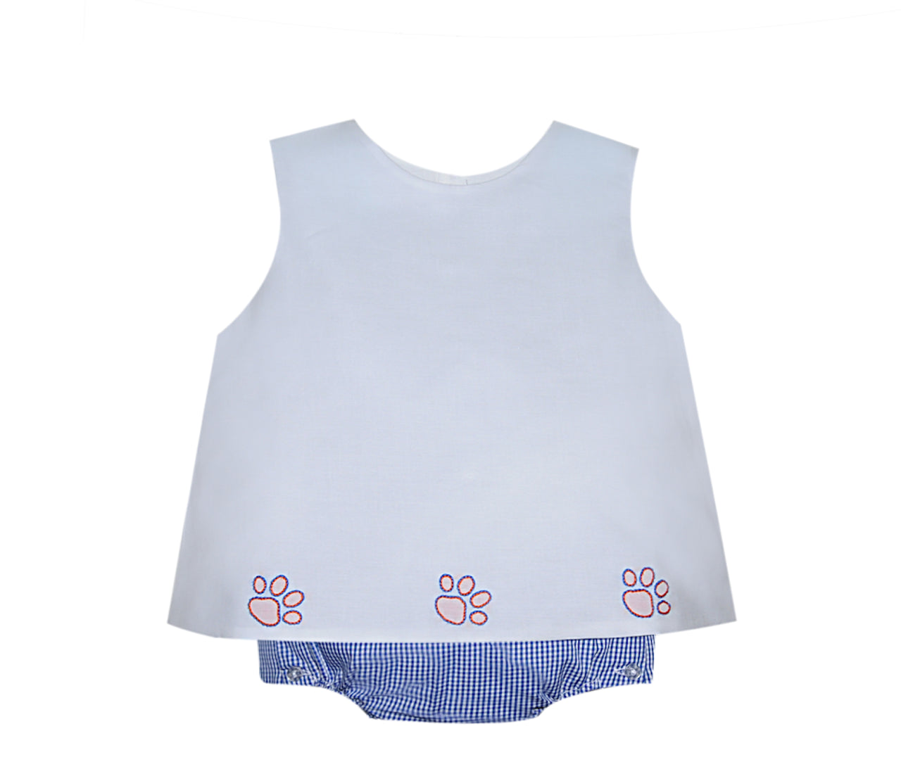 Unisex Diaper Set: Navy/Orange