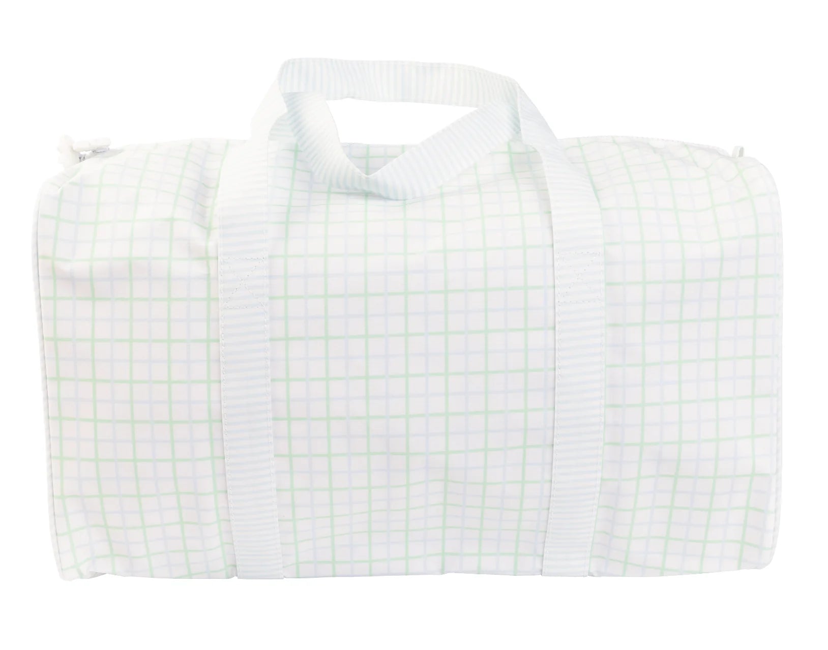 Apple Of My Isla The Duffle Bag: Blue/Green Windowpane