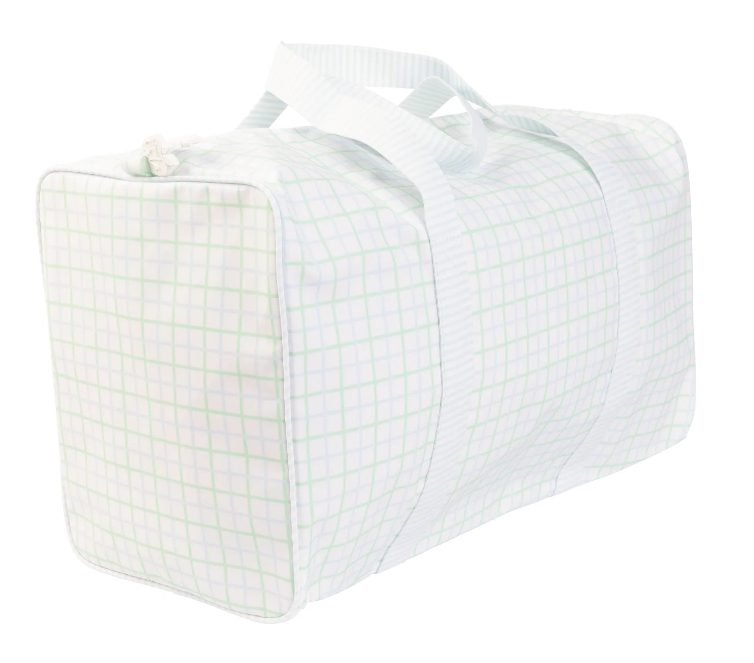 Apple Of My Isla The Duffle Bag: Blue/Green Windowpane