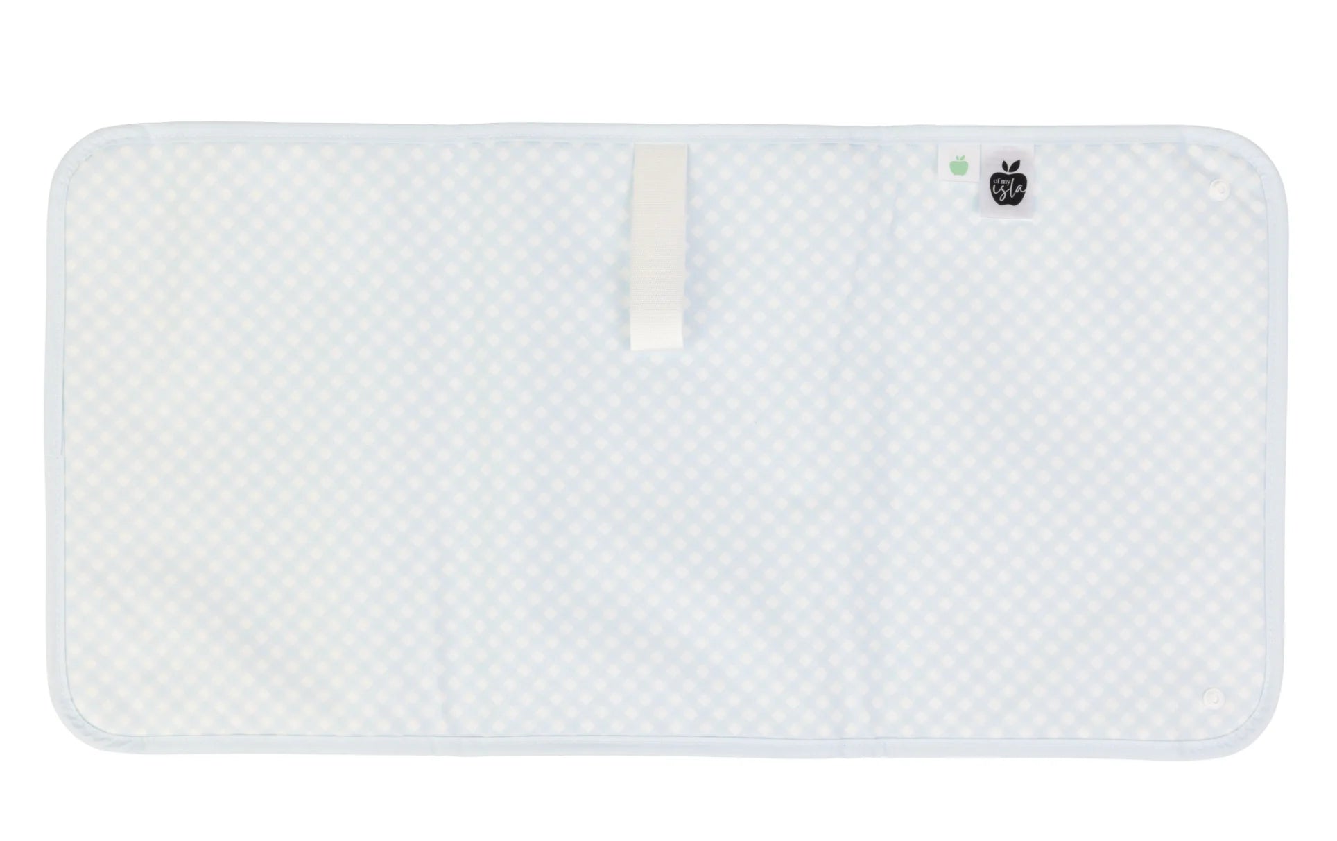 Apple of my Isla The Changing Pad: Blue Gingham